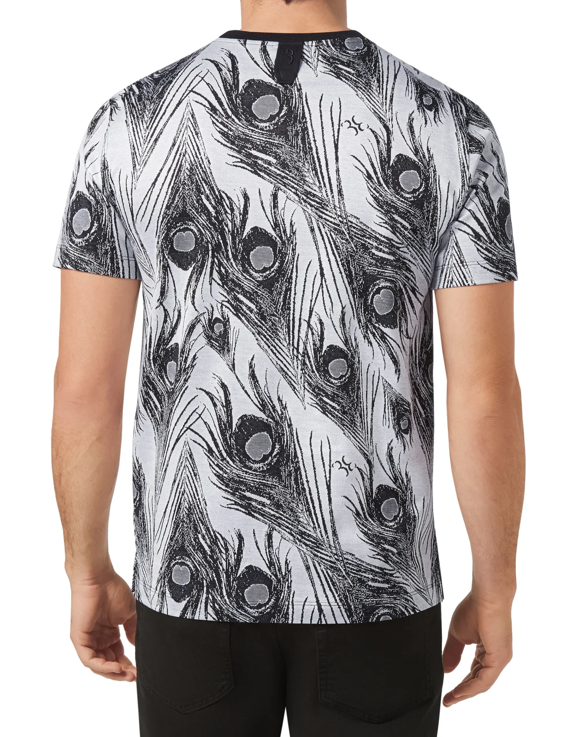 T-shirt Round Neck SS Feathers, цвет: Белый