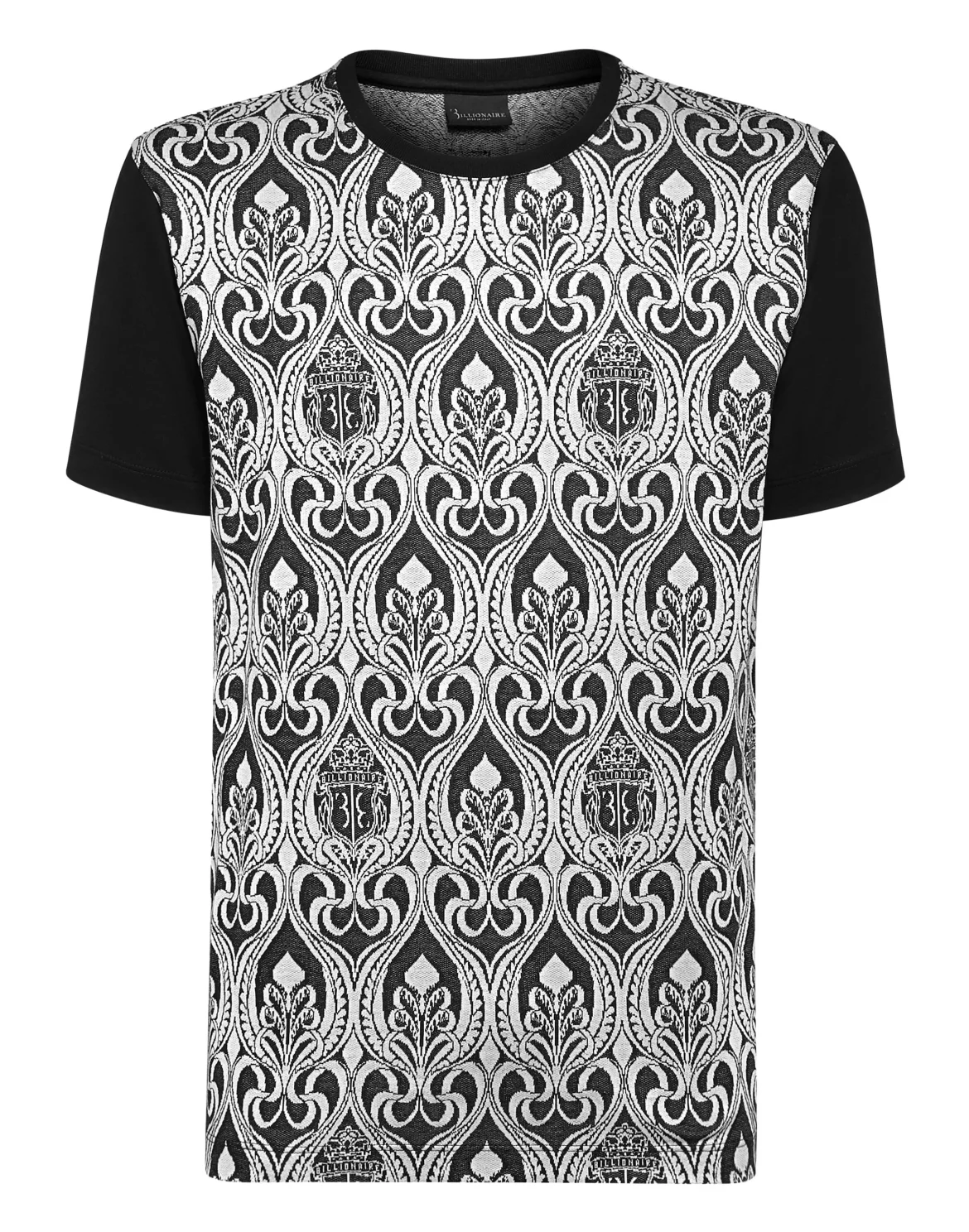 T-shirt Round Neck SS Jacquard  Baroque, цвет: Черный