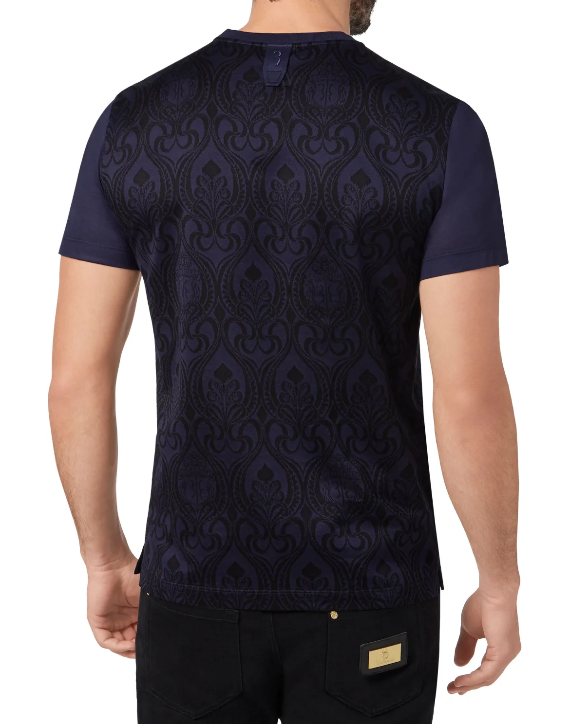 T-shirt Round Neck SS Jacquard  Baroque, цвет: Синий