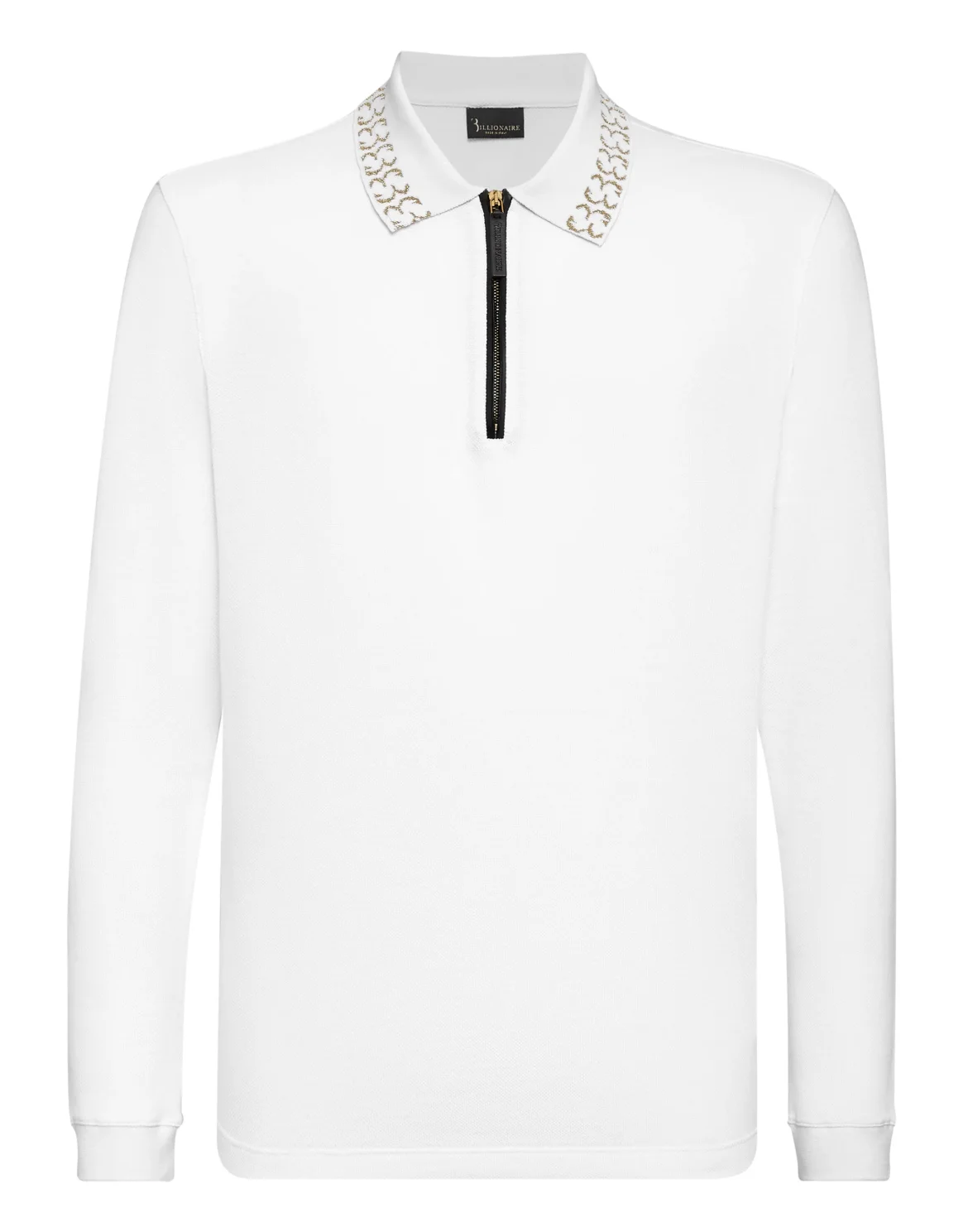 Polo shirt LS Jacquard Double B, цвет: Белый