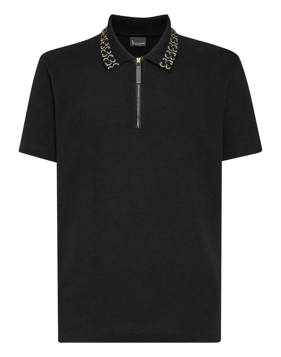 Polo shirt SS Jacquard Double B, цвет: Черный