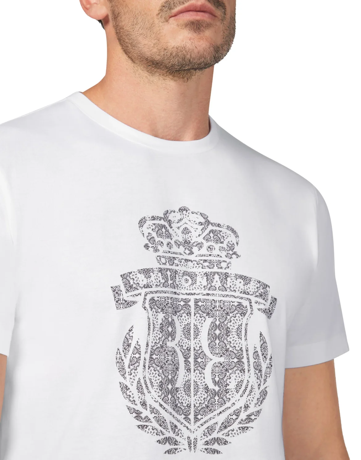 T-shirt Round Neck SS Crest, цвет: Белый