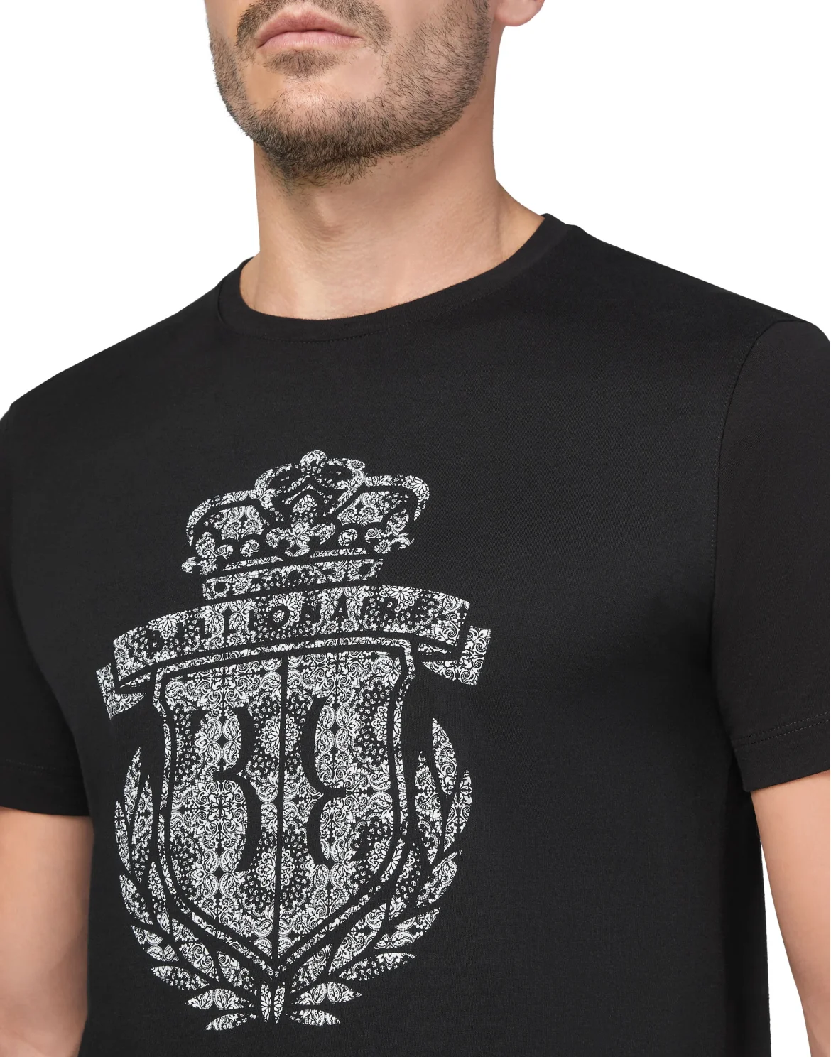 T-shirt Round Neck SS Crest, цвет: Черный