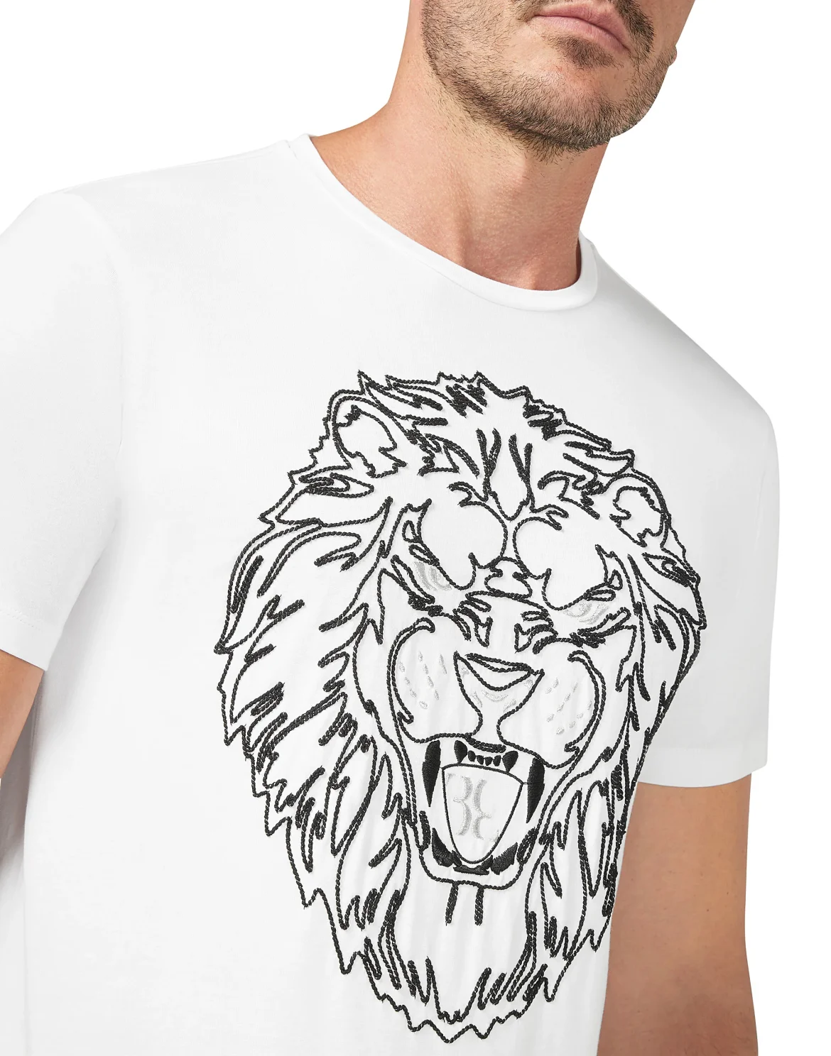 T-shirt Round Neck SS Lion, цвет: Белый