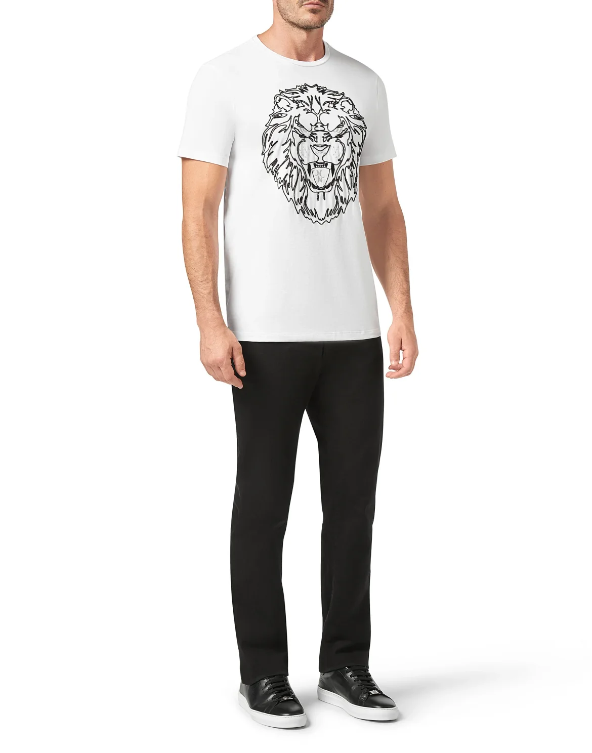 T-shirt Round Neck SS Lion, цвет: Белый