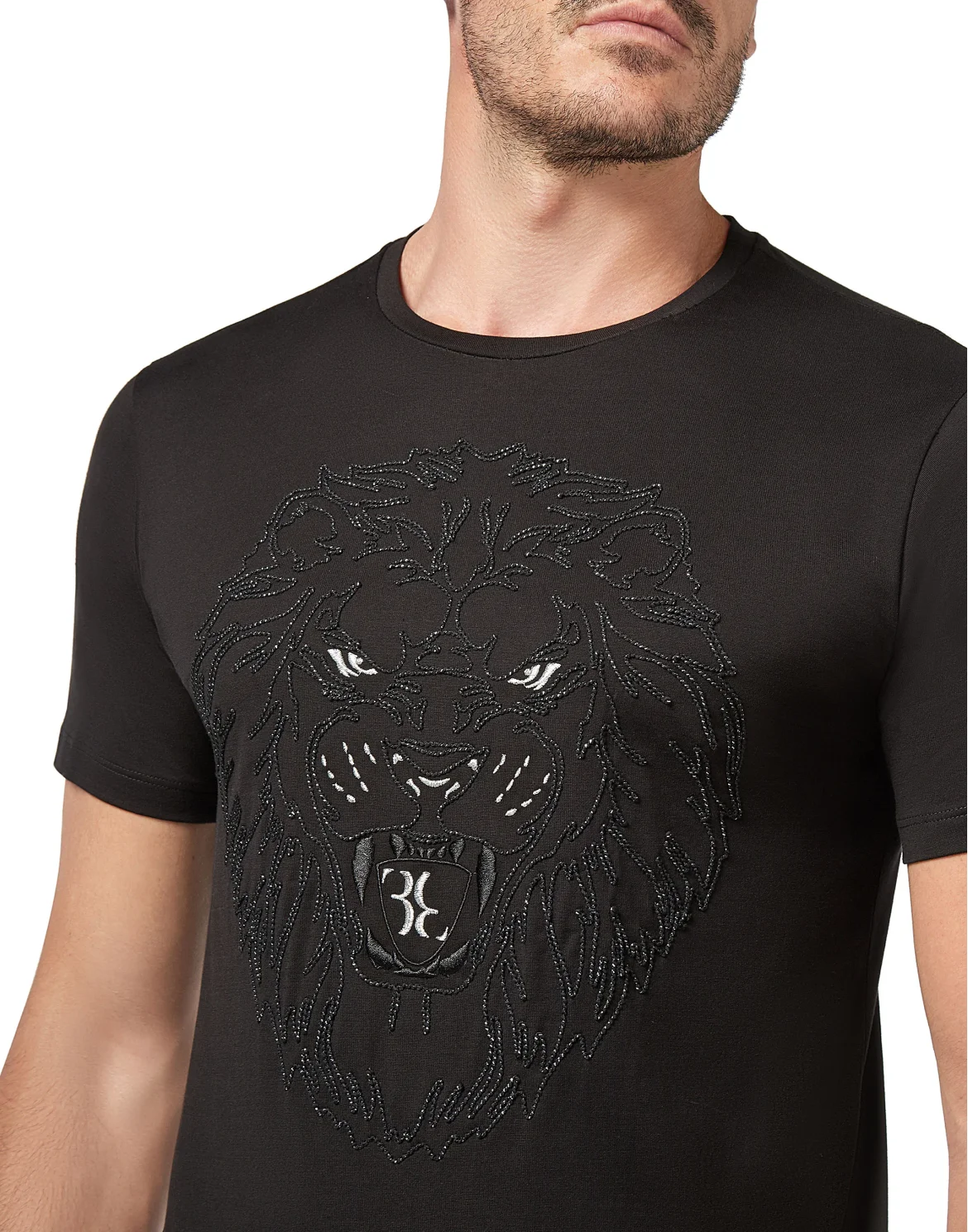 T-shirt Round Neck SS Lion, цвет: Черный