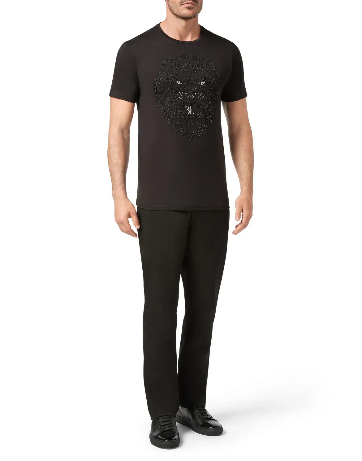 T-shirt Round Neck SS Lion, цвет: Черный