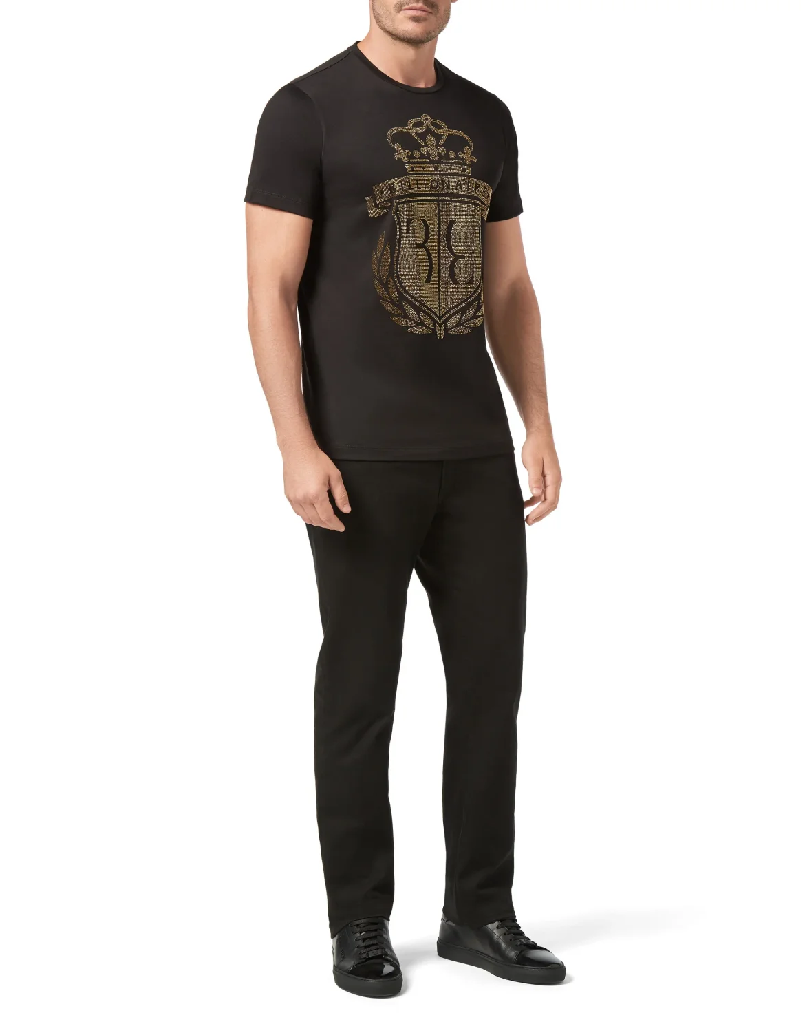 T-shirt Round Neck SS Crest, цвет: Черный