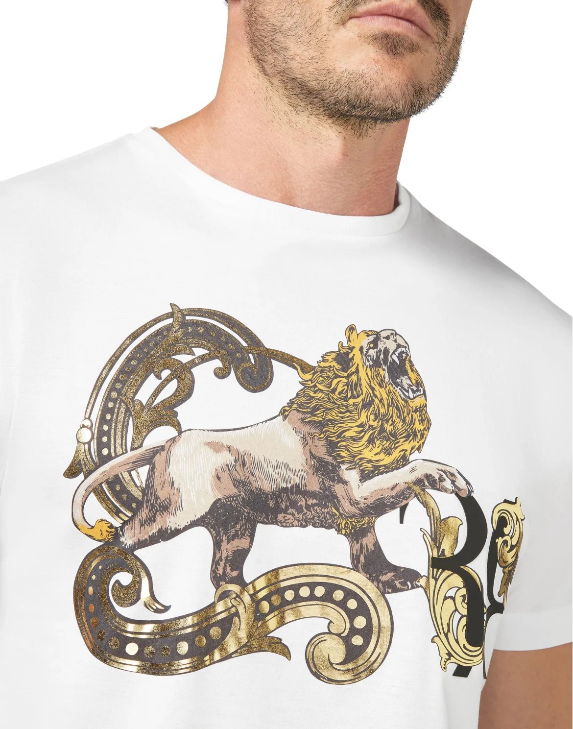 T-shirt Round Neck SS Lion, цвет: Белый