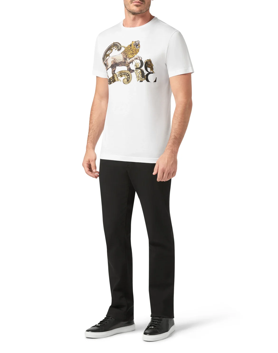 T-shirt Round Neck SS Lion, цвет: Белый