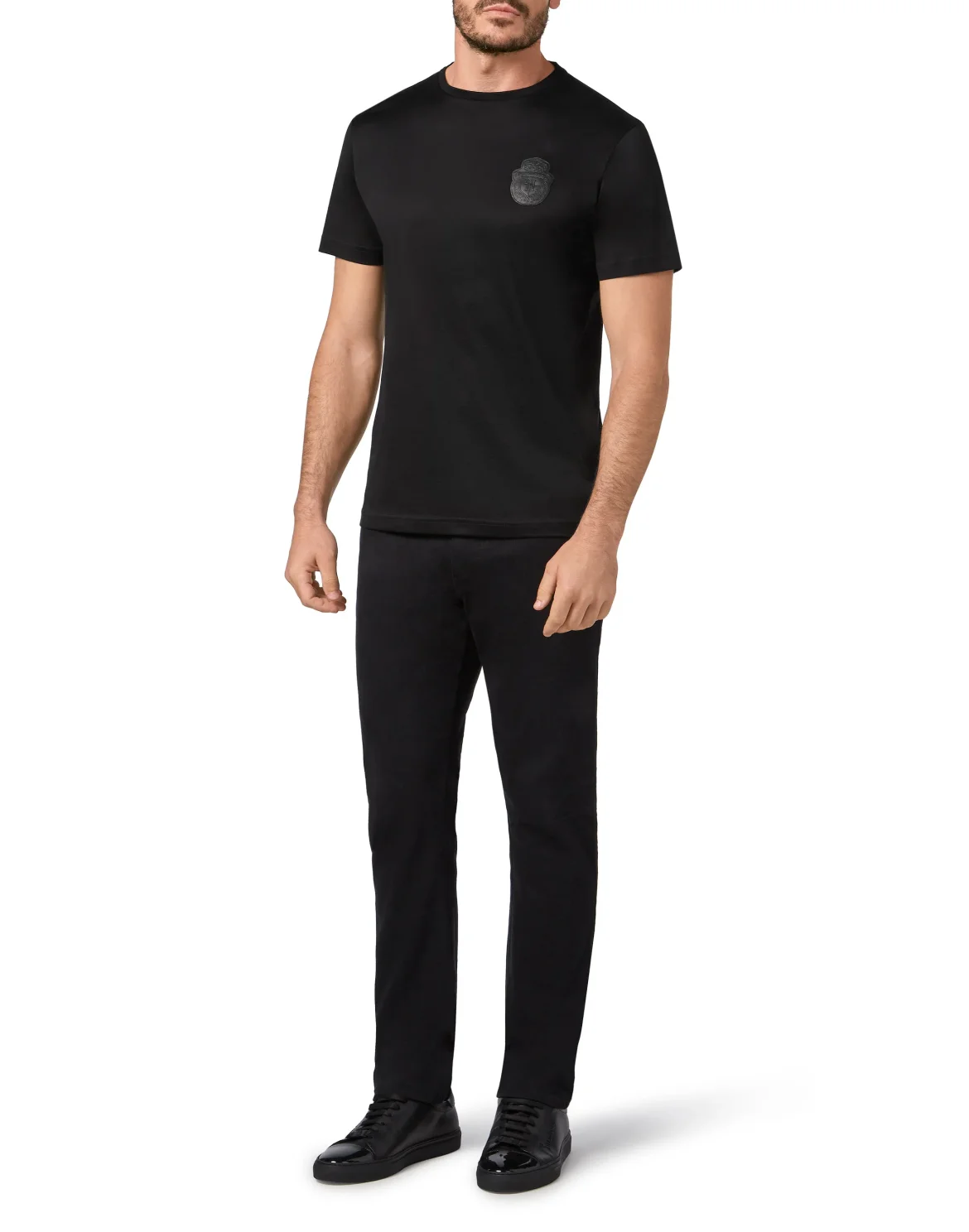 T-shirt Round Neck SS Crest, цвет: Черный
