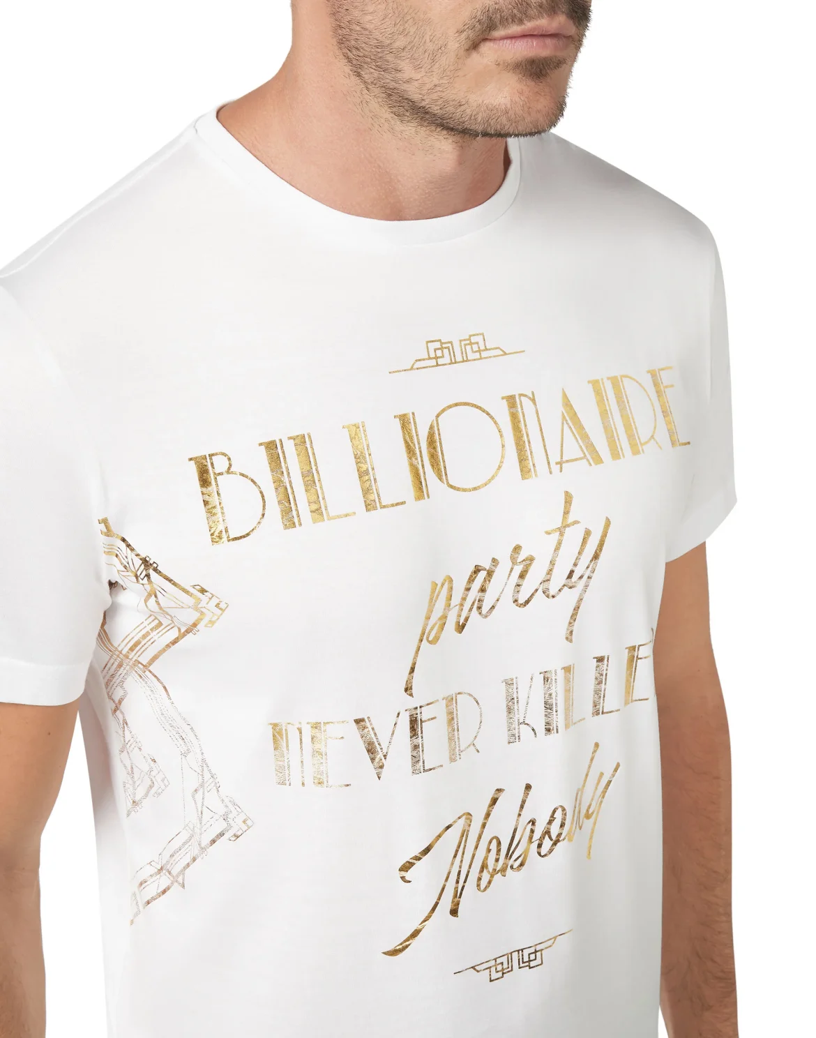  T-shirt Round Neck SS Crest, цвет: Белый