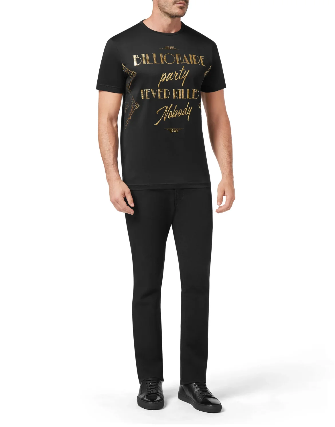  T-shirt Round Neck SS Crest, цвет: Черный