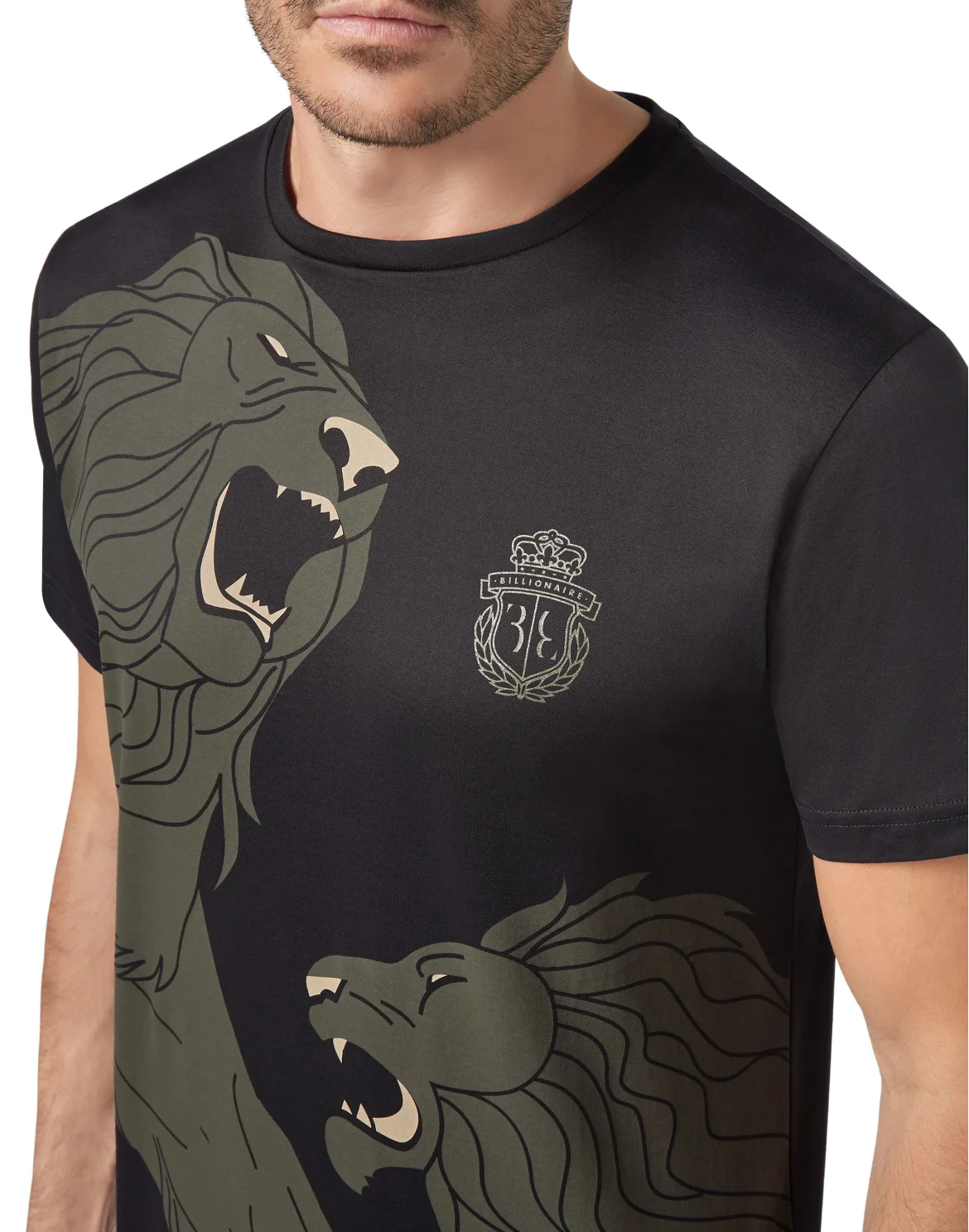 T-shirt Round Neck SS Double B, цвет: Черный
