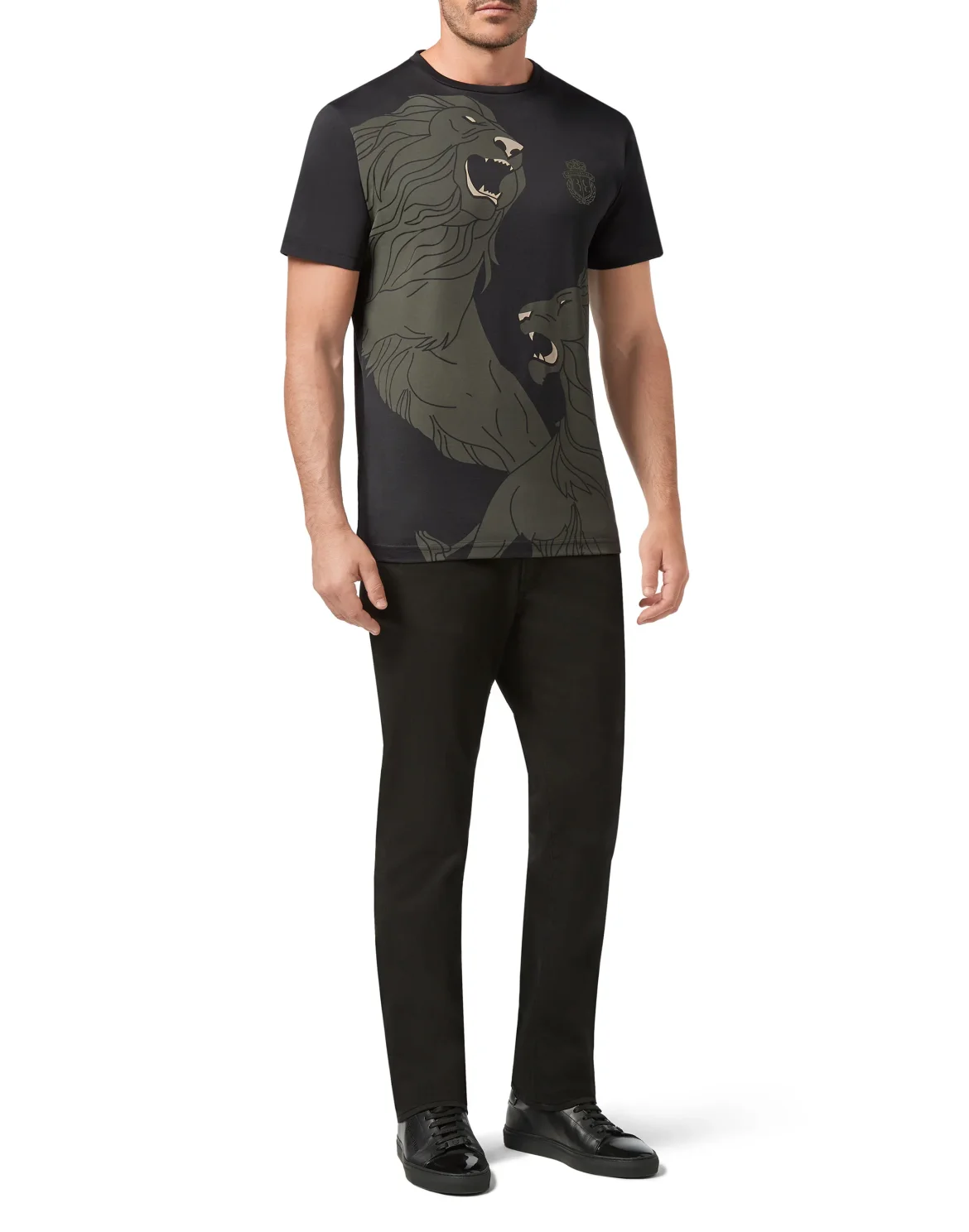 T-shirt Round Neck SS Double B, цвет: Черный