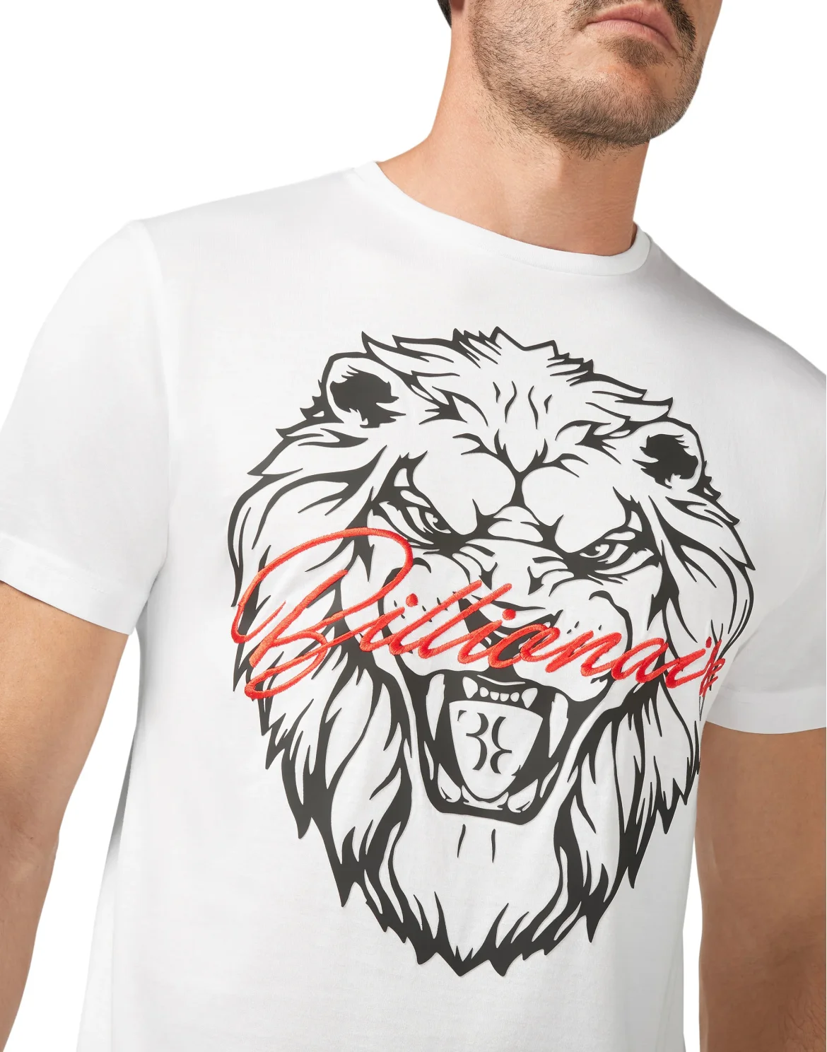 T-shirt Round Neck SS Lion, цвет: Белый