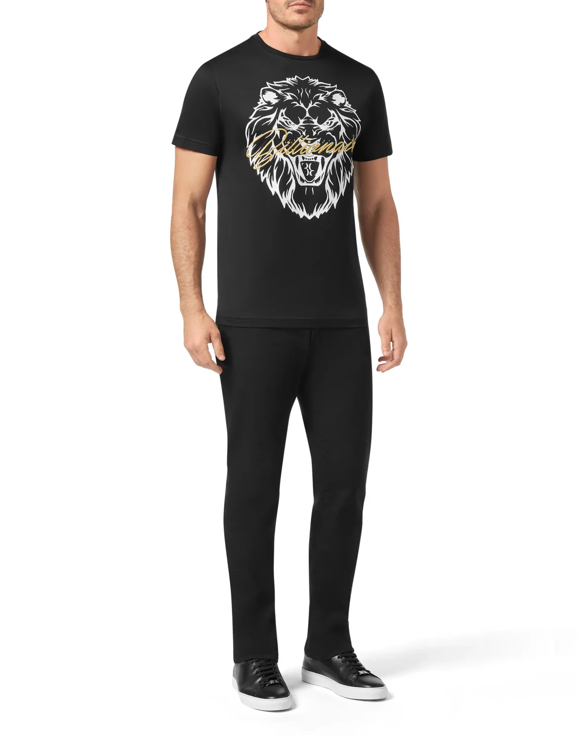 T-shirt Round Neck SS Lion, цвет: Черный
