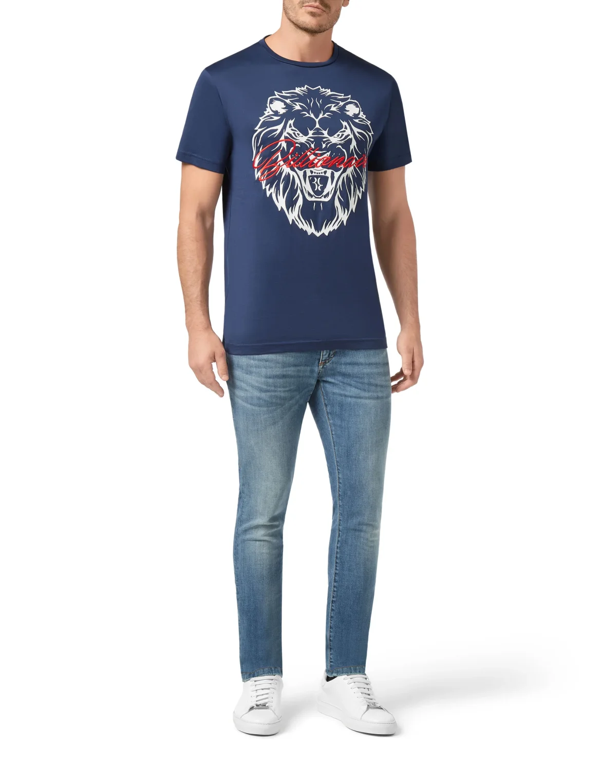 T-shirt Round Neck SS Lion, цвет: Синий