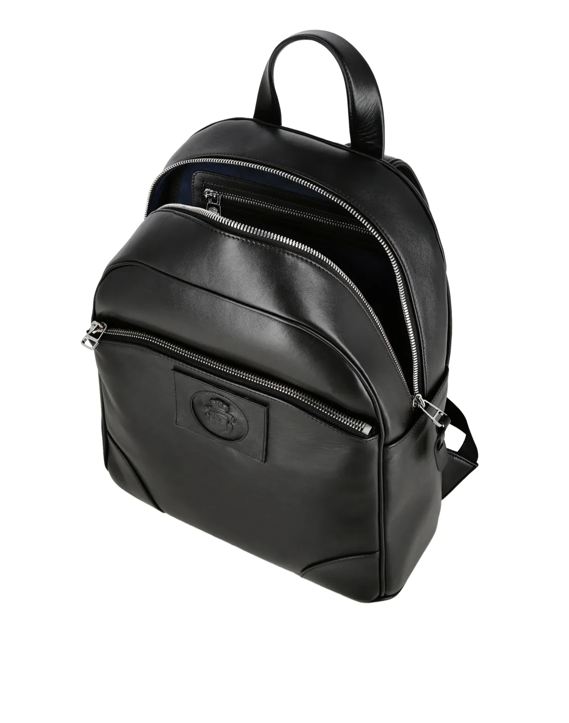 Leather Backpack Crest, цвет: Черный
