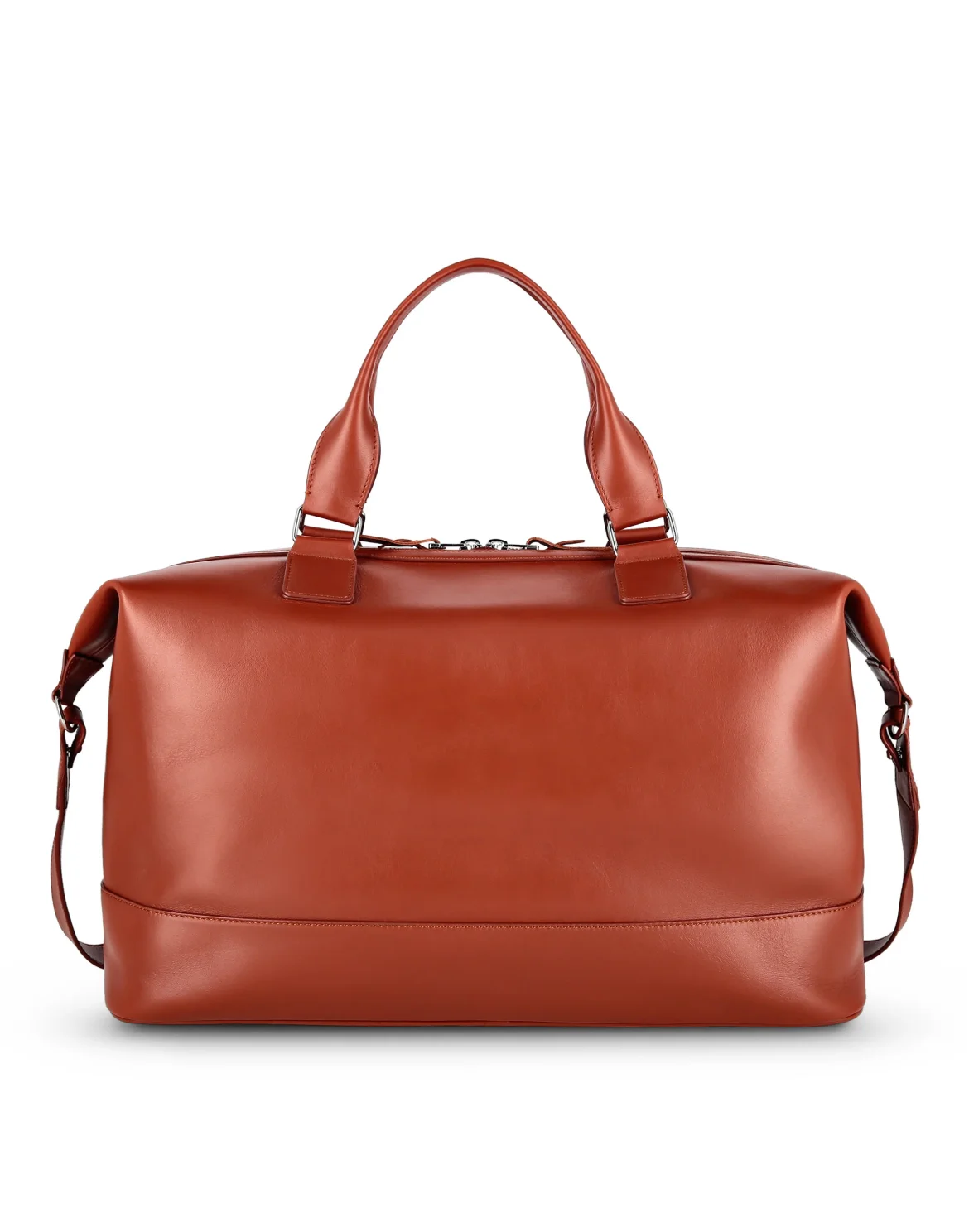 Leather Medium Travel Bag Crest, цвет: Коричневый
