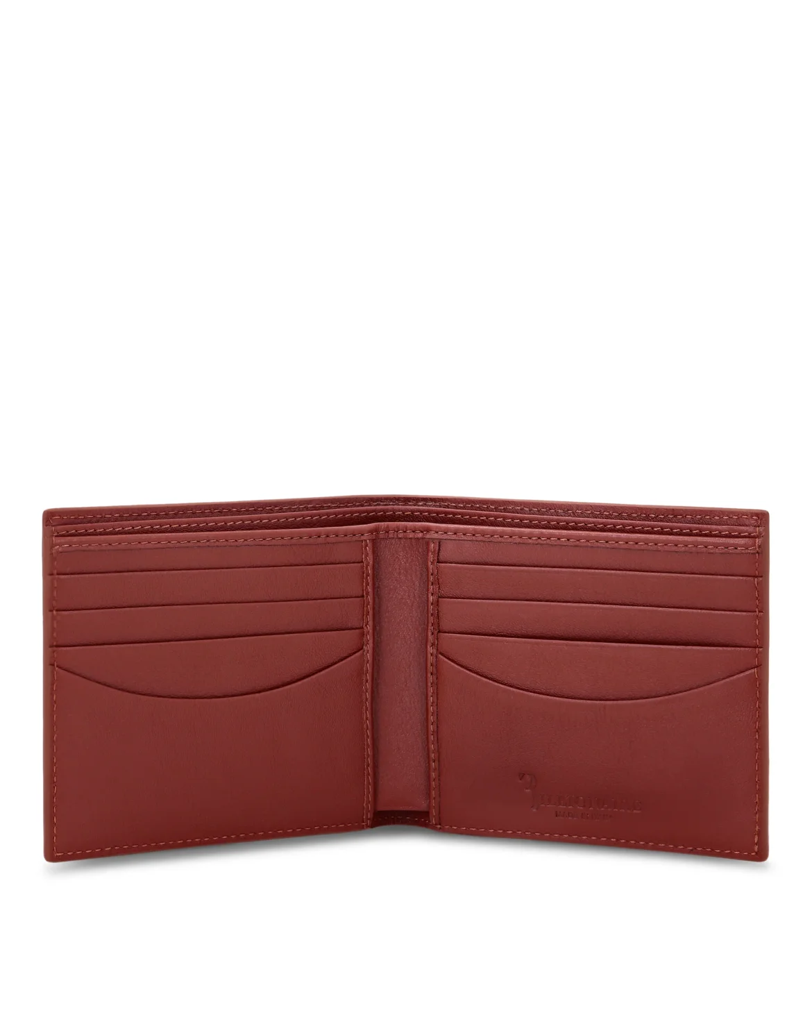 Leather French wallet Crest, цвет: Коричневый