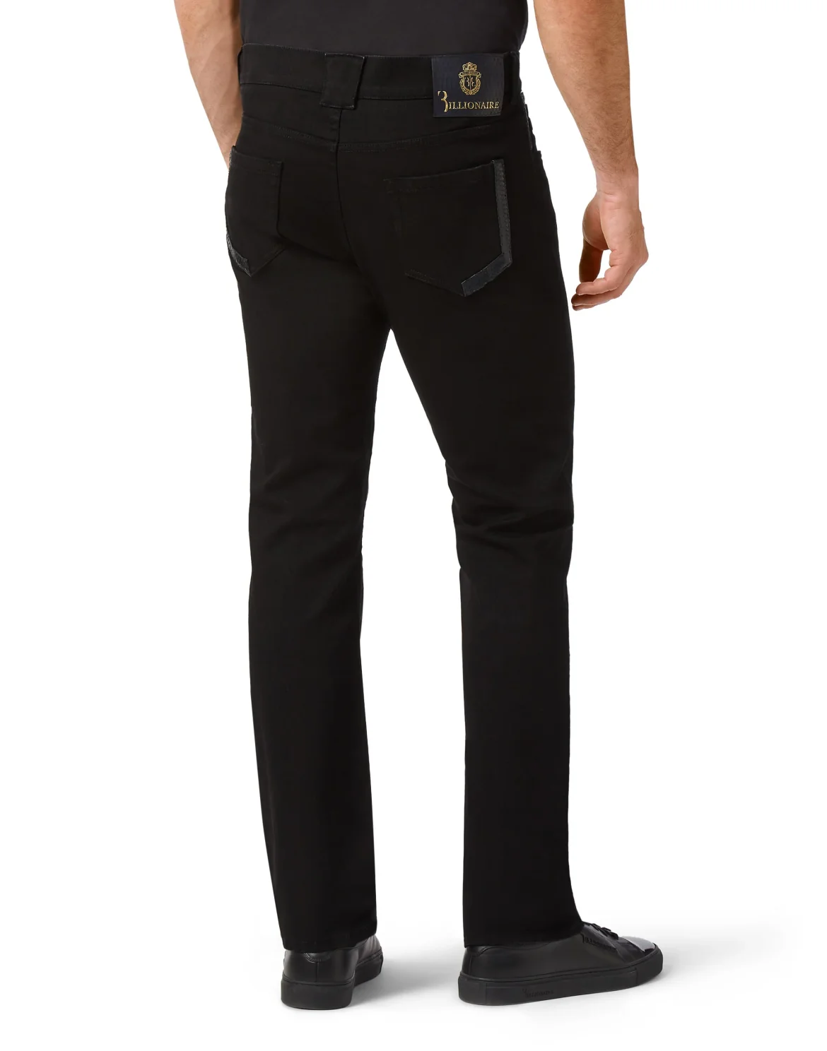 Denim Regular fit elaphe insert Luxury, цвет: Черный