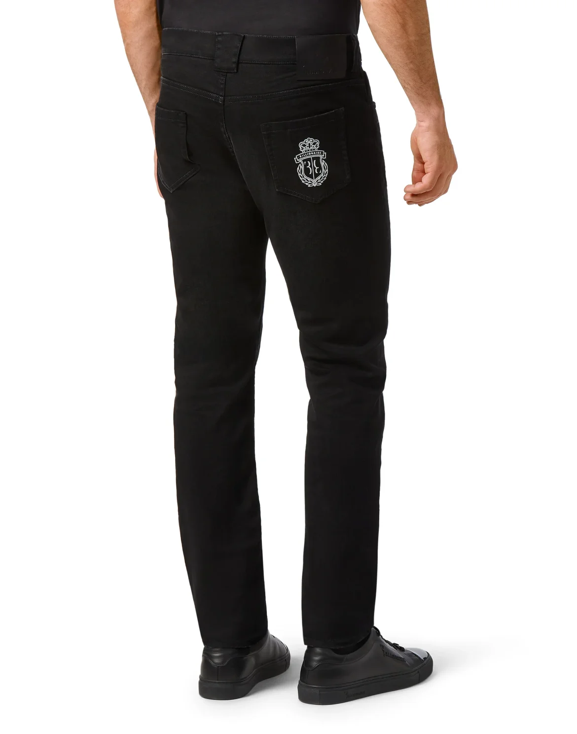 Denim Super Straight Cut Crest, цвет: Черный