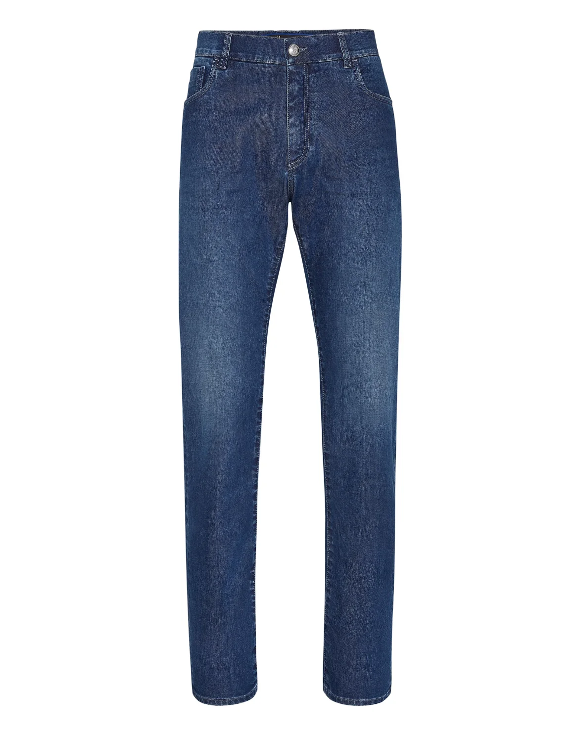 Denim Super Straight Cut Crest, цвет: Синий