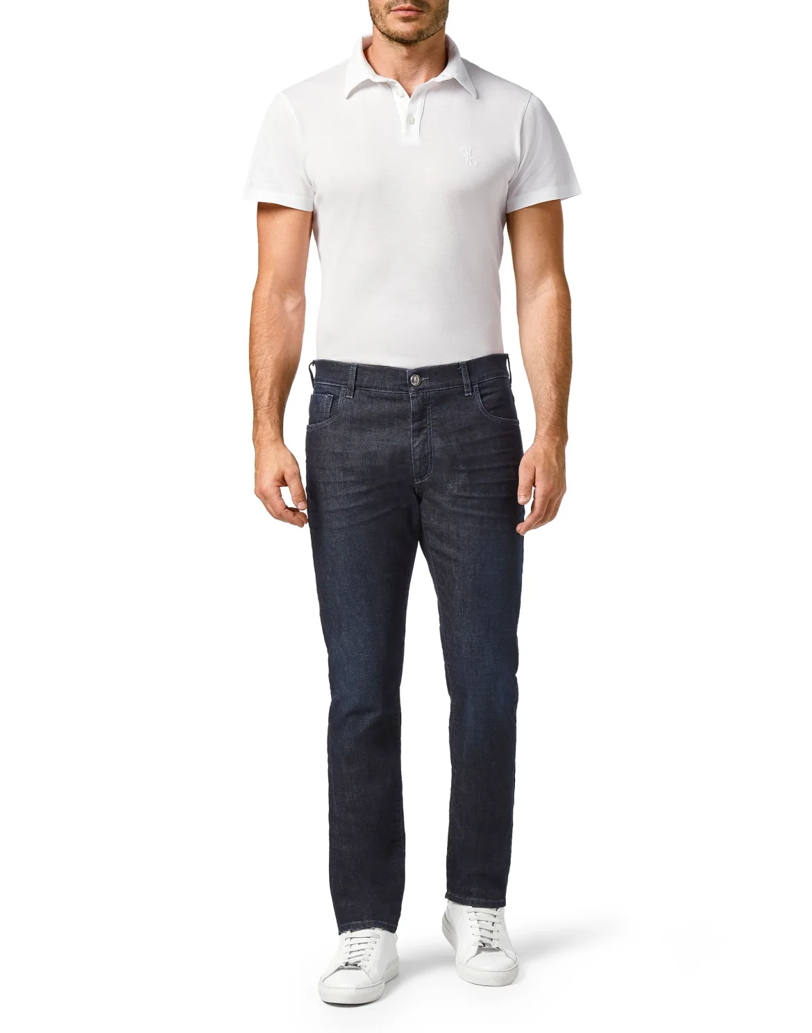 Denim Super Straight Cut Crest, цвет: Синий