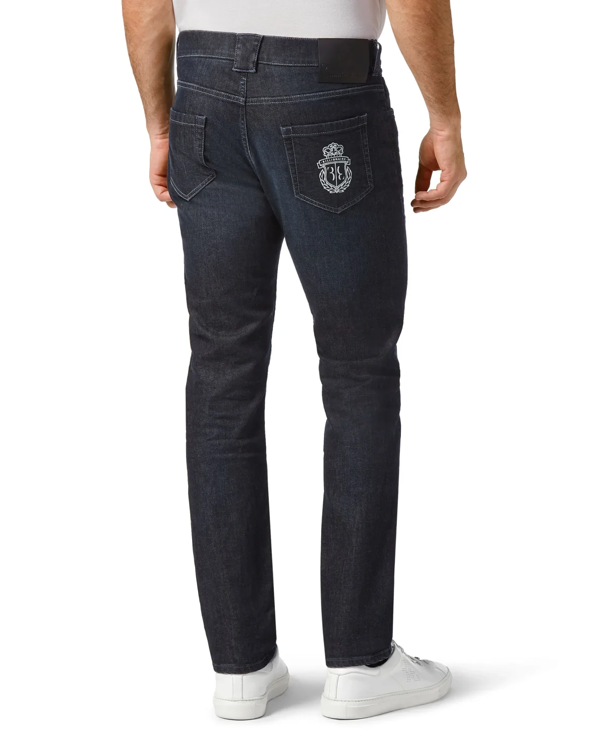Denim Super Straight Cut Crest, цвет: Синий