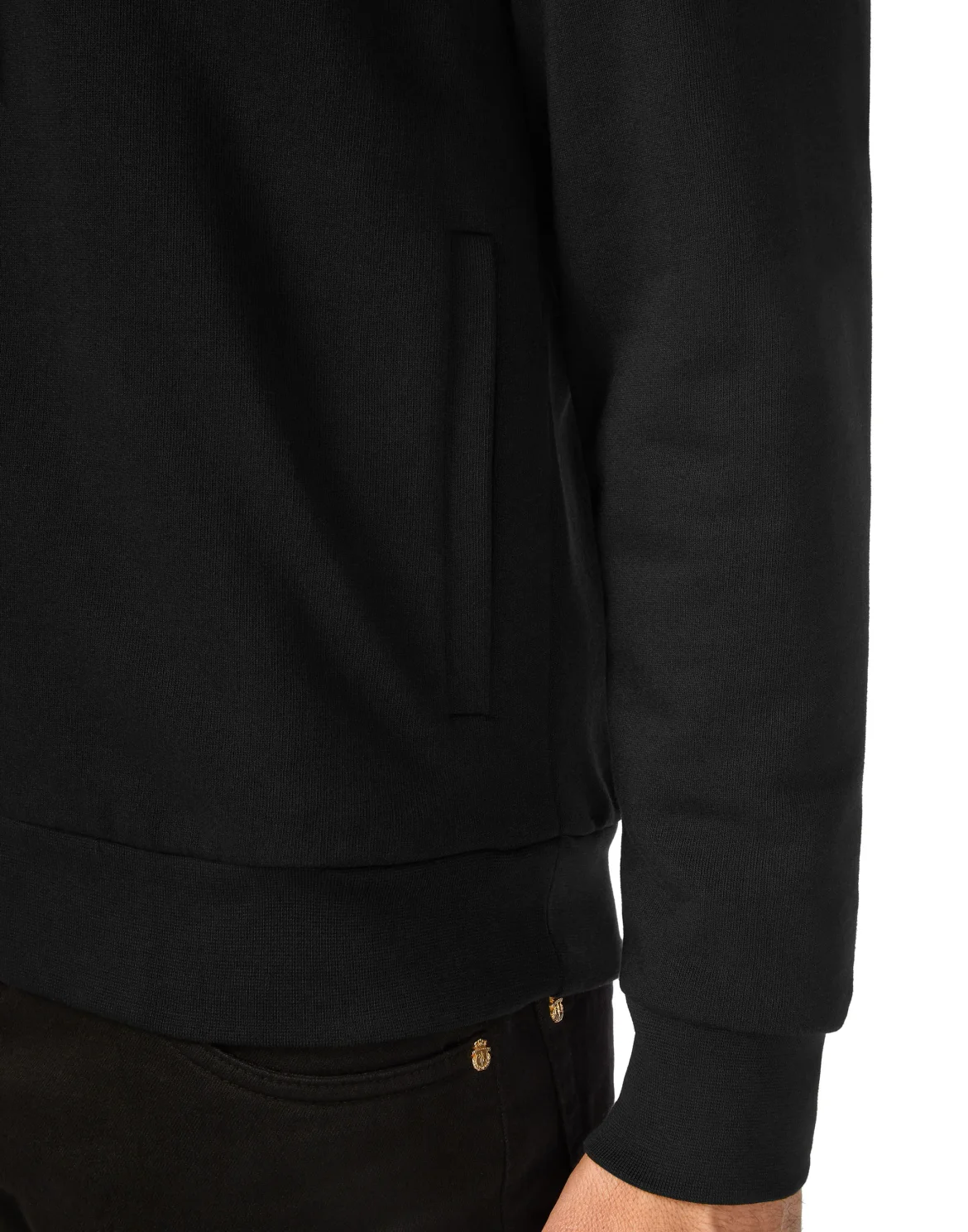 Hoodie Sweatjacket Crest, цвет: Черный