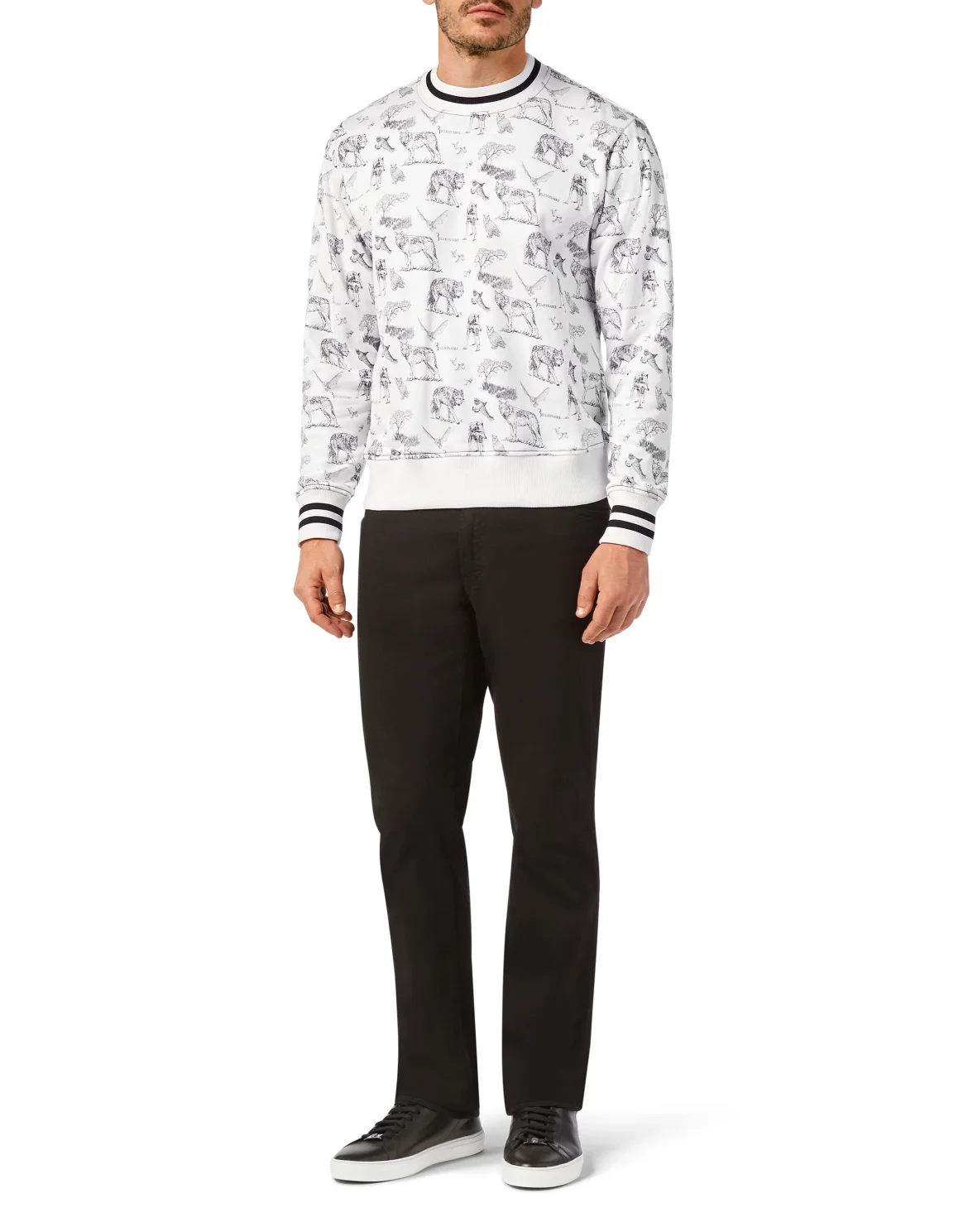 Sweatshirt LS Wolf, цвет: Белый