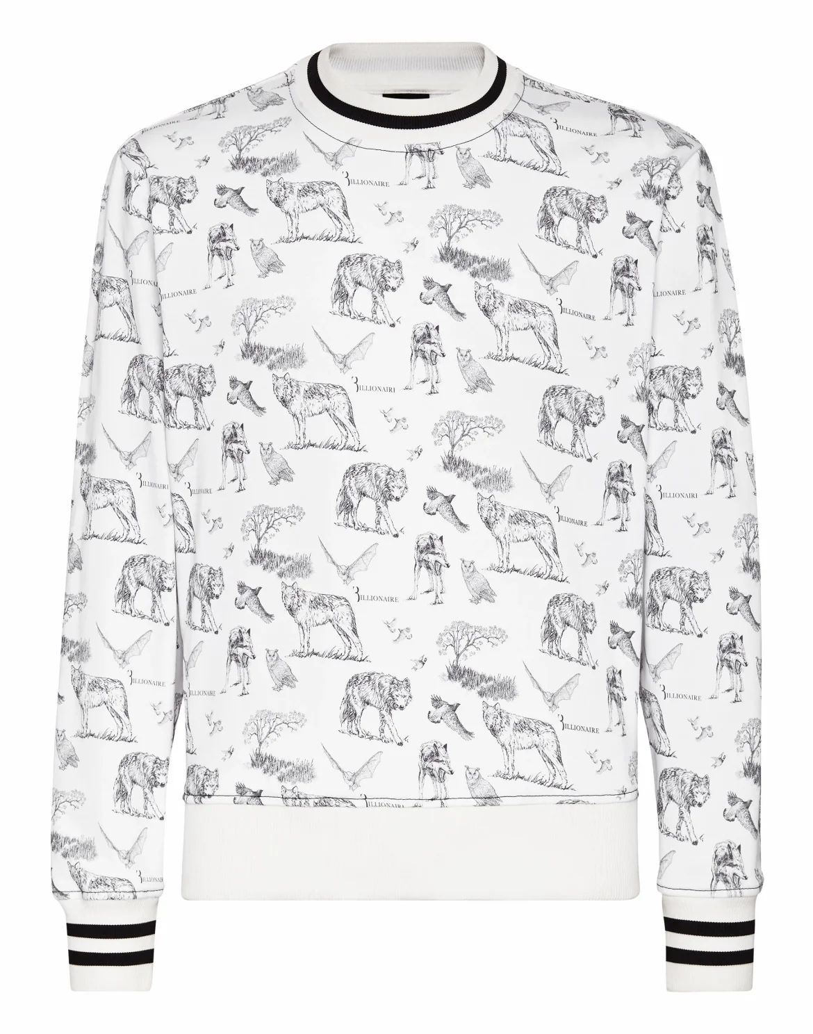 Sweatshirt LS Wolf, цвет: Белый