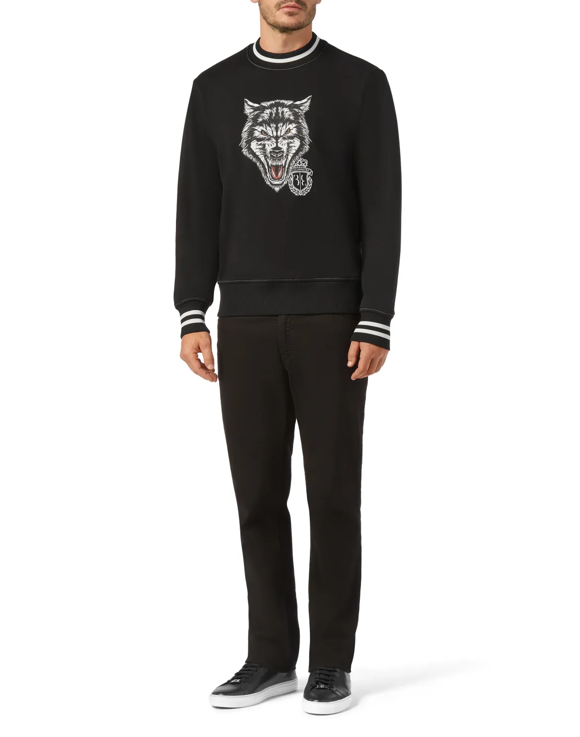 Sweatshirt LS Wolf, цвет: Черный
