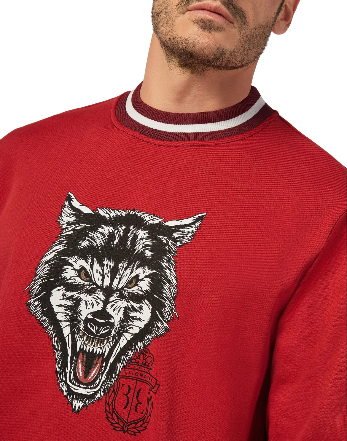Sweatshirt LS Wolf, цвет: Красный