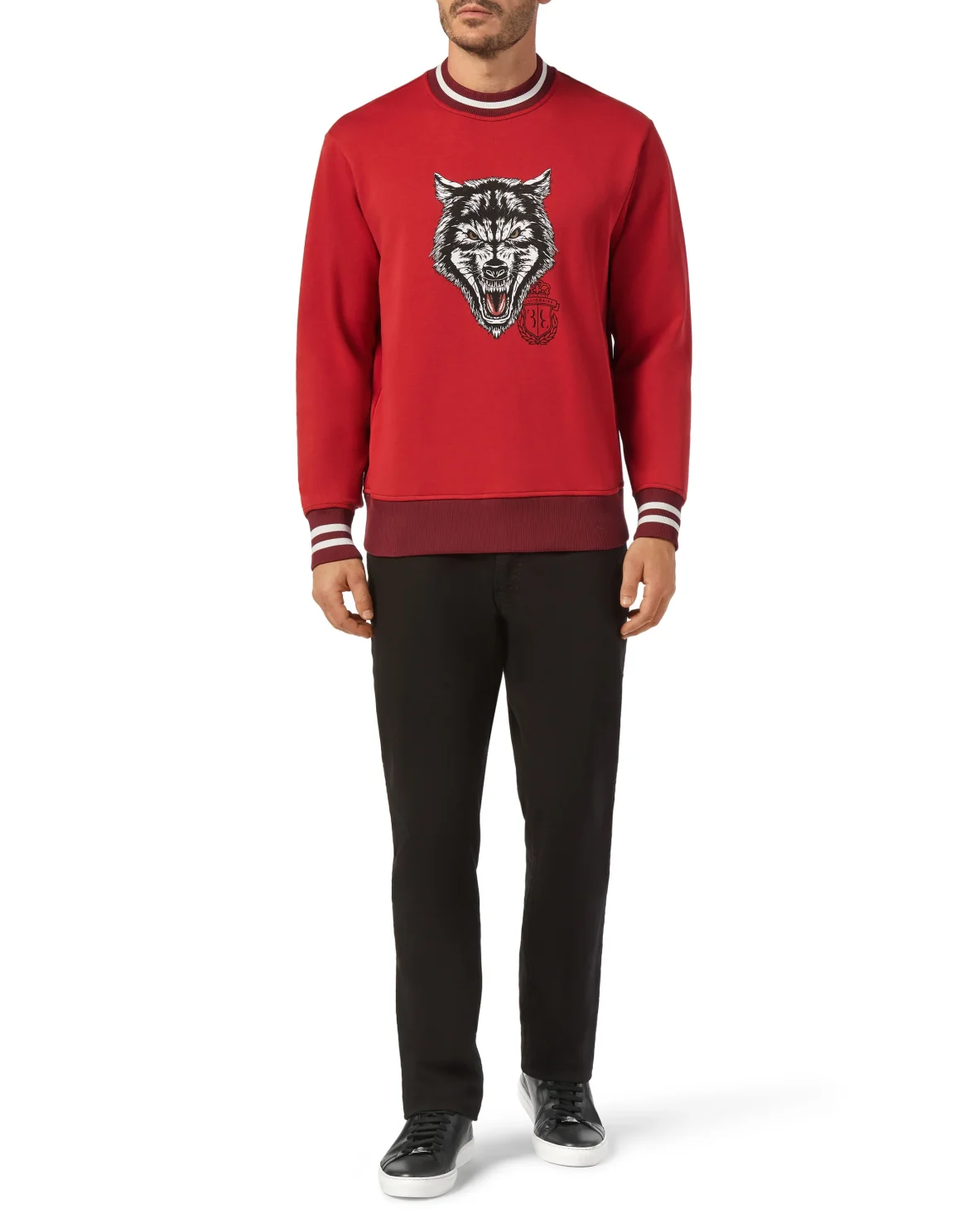 Sweatshirt LS Wolf, цвет: Красный