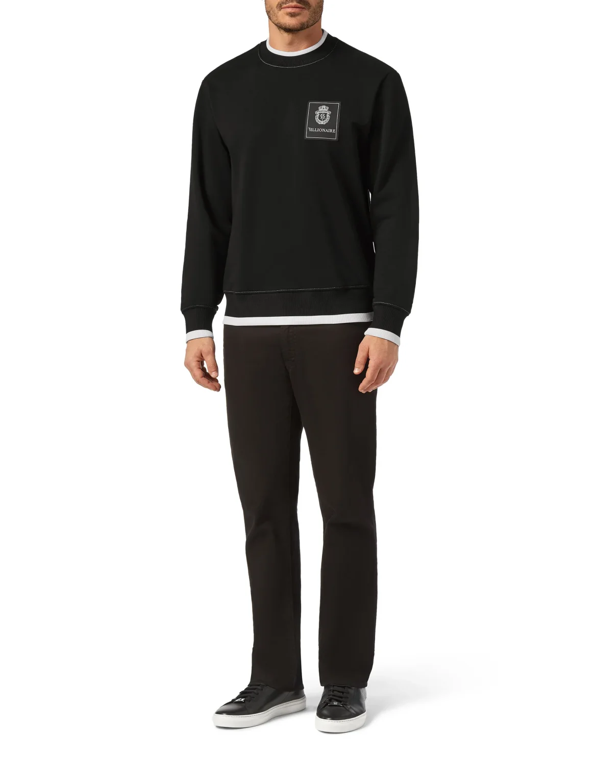 Sweatshirt LS Crest, цвет: Черный
