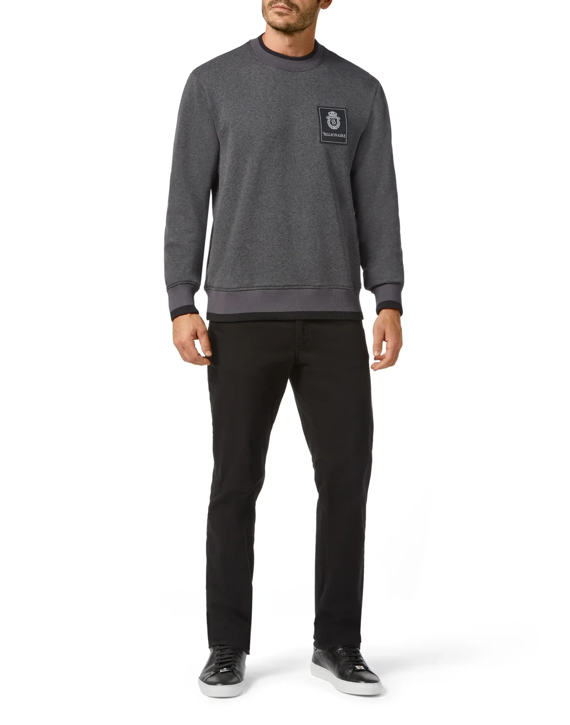 Sweatshirt LS Crest, цвет: Серый