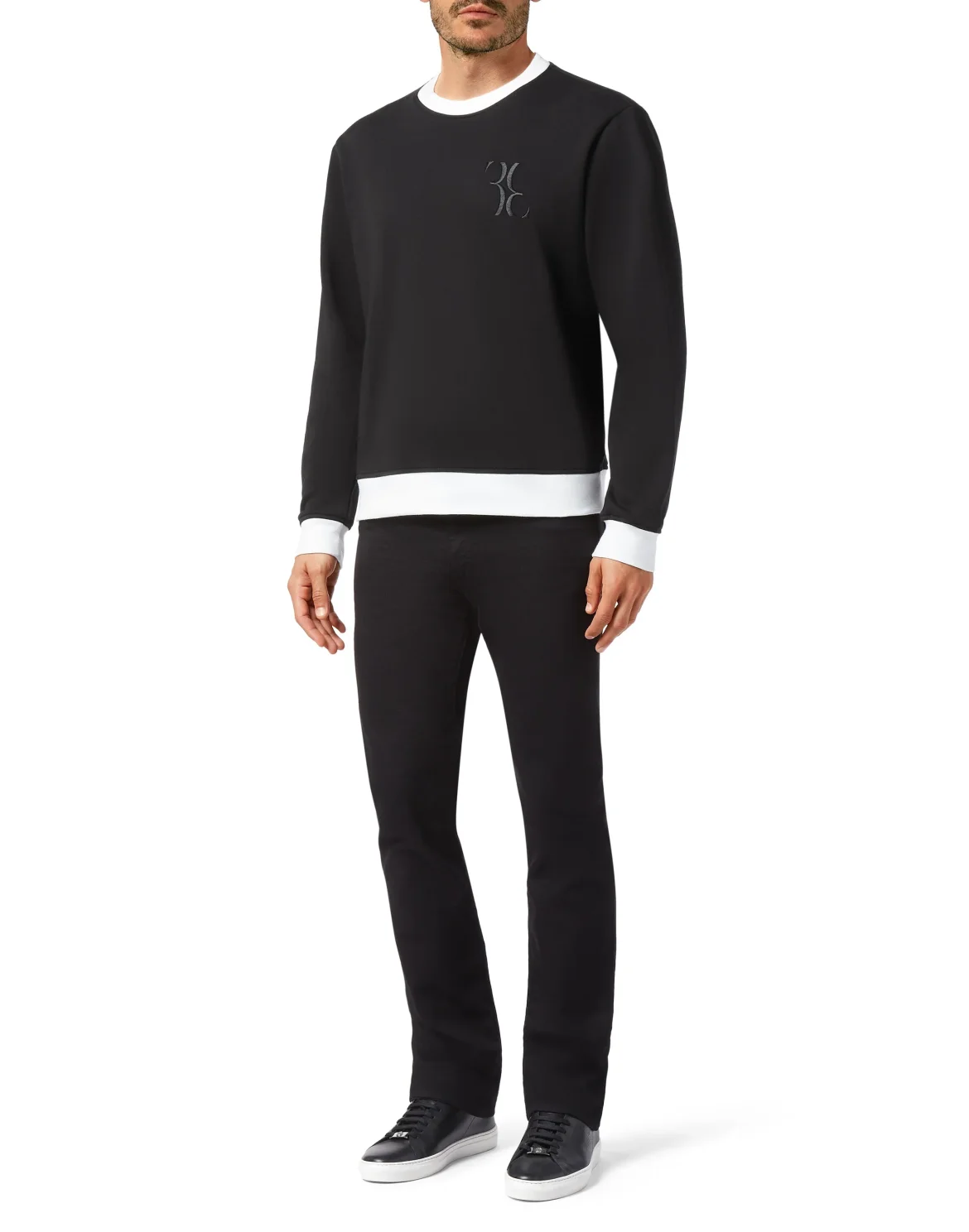 Sweatshirt LS Double B, цвет: Черный