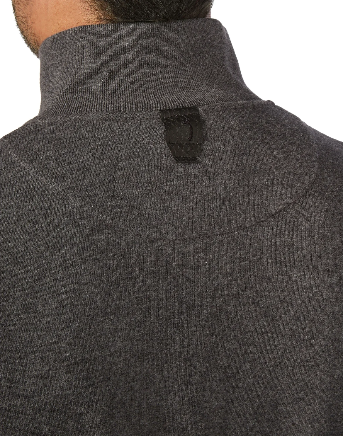 Wool and Cashmere Pullover full zip Elaphe insert, цвет: Серый