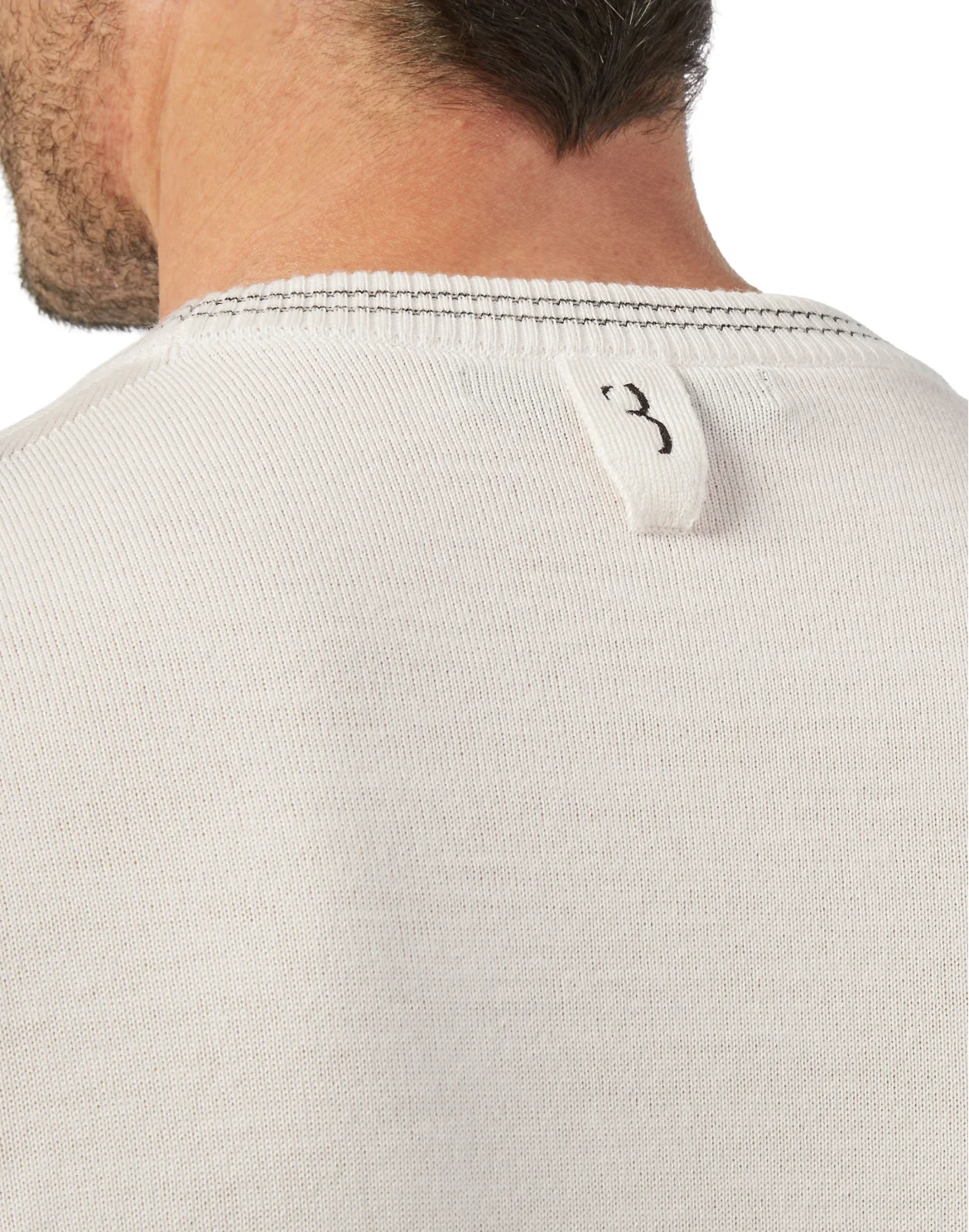 Wool Pullover Round Neck LS Double B, цвет: Бежевый