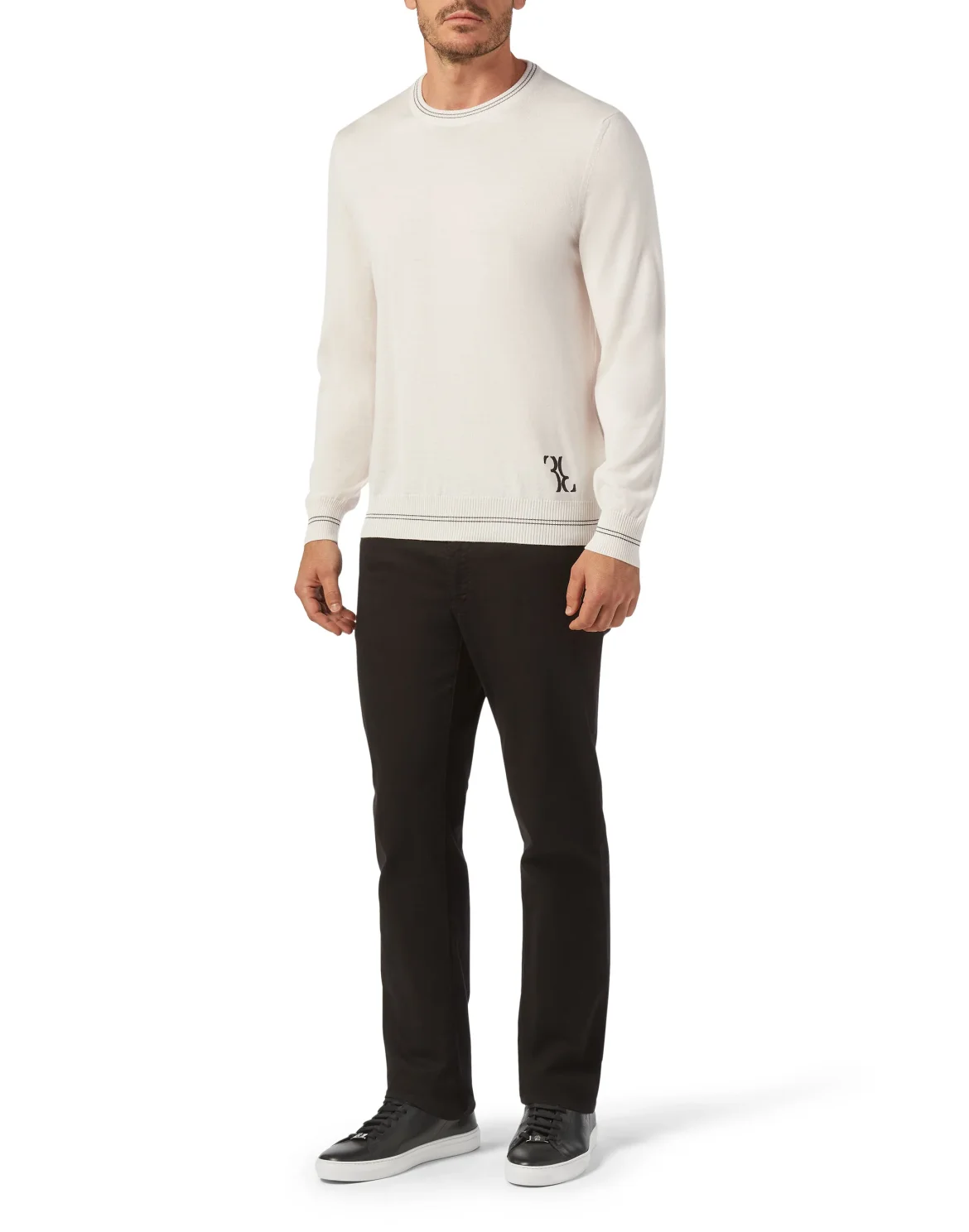 Wool Pullover Round Neck LS Double B, цвет: Бежевый