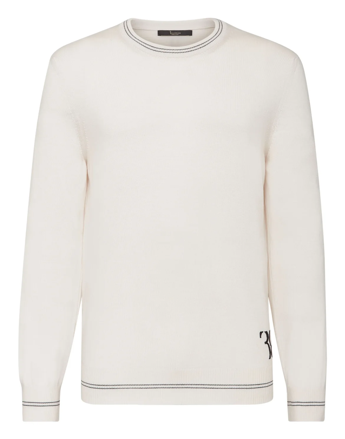 Wool Pullover Round Neck LS Double B, цвет: Бежевый