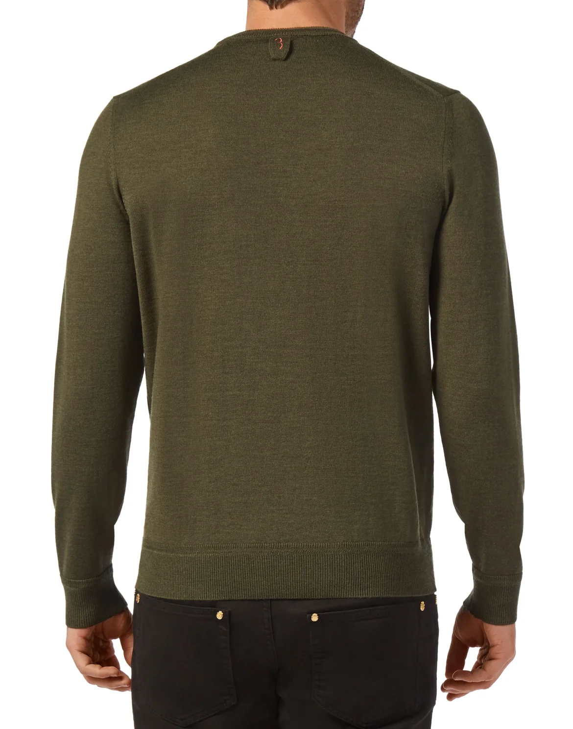 Wool Pullover Round Neck LS Wolf, цвет: Камуфляж