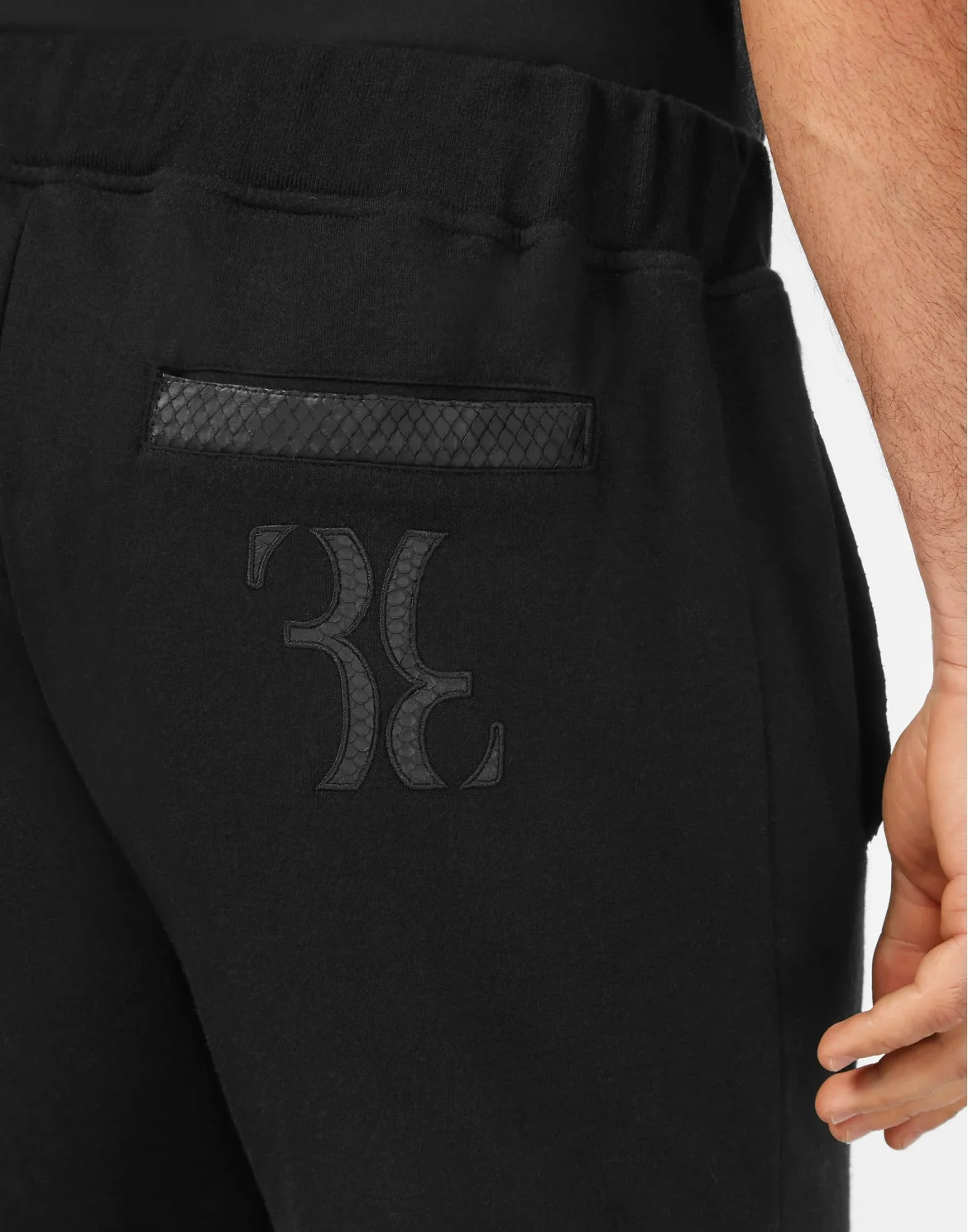 Wool and Cashmere Trousers Elaphe insert, цвет: Черный