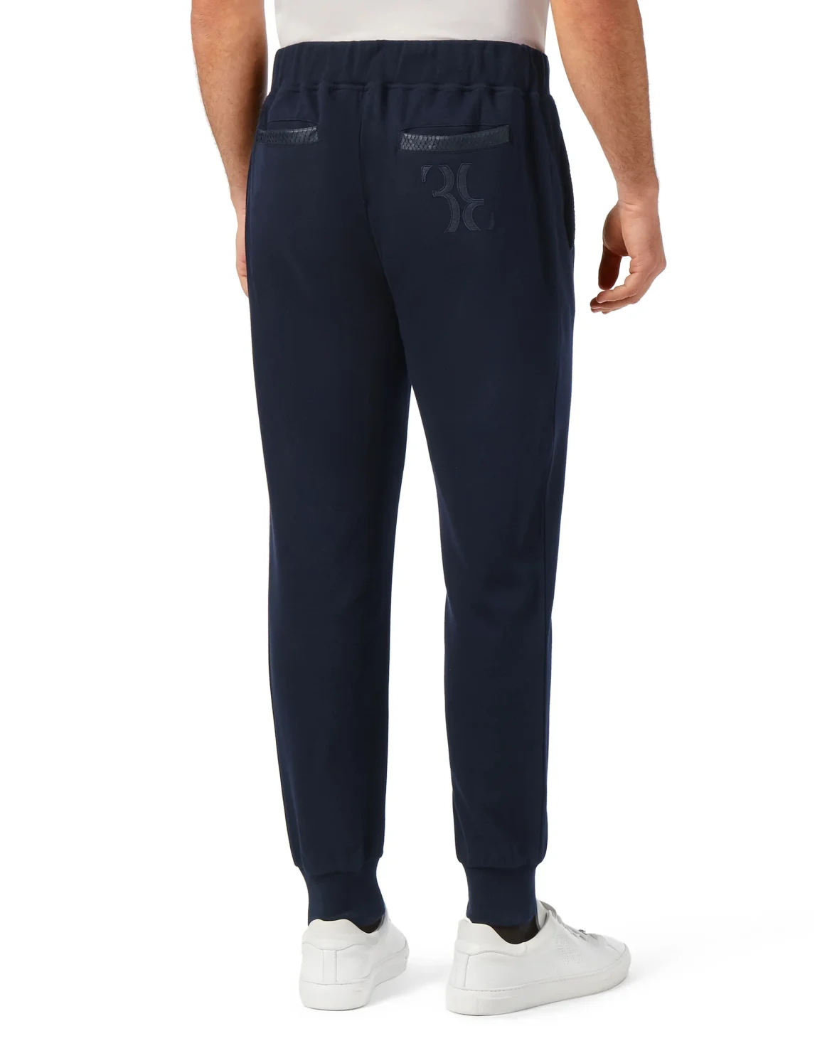 Wool and Cashmere Trousers Elaphe insert, цвет: Синий