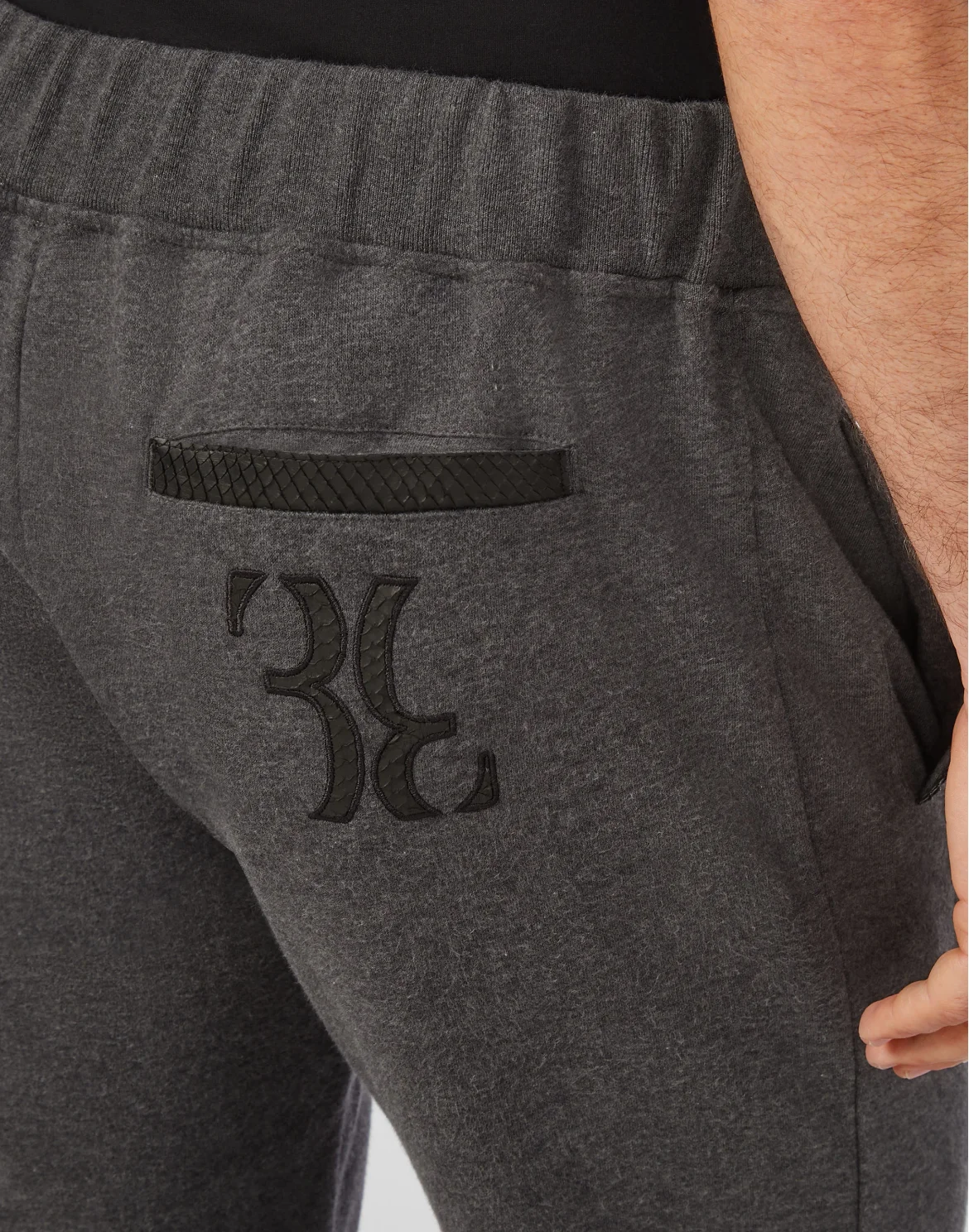 Wool and Cashmere Trousers Elaphe insert, цвет: Серый