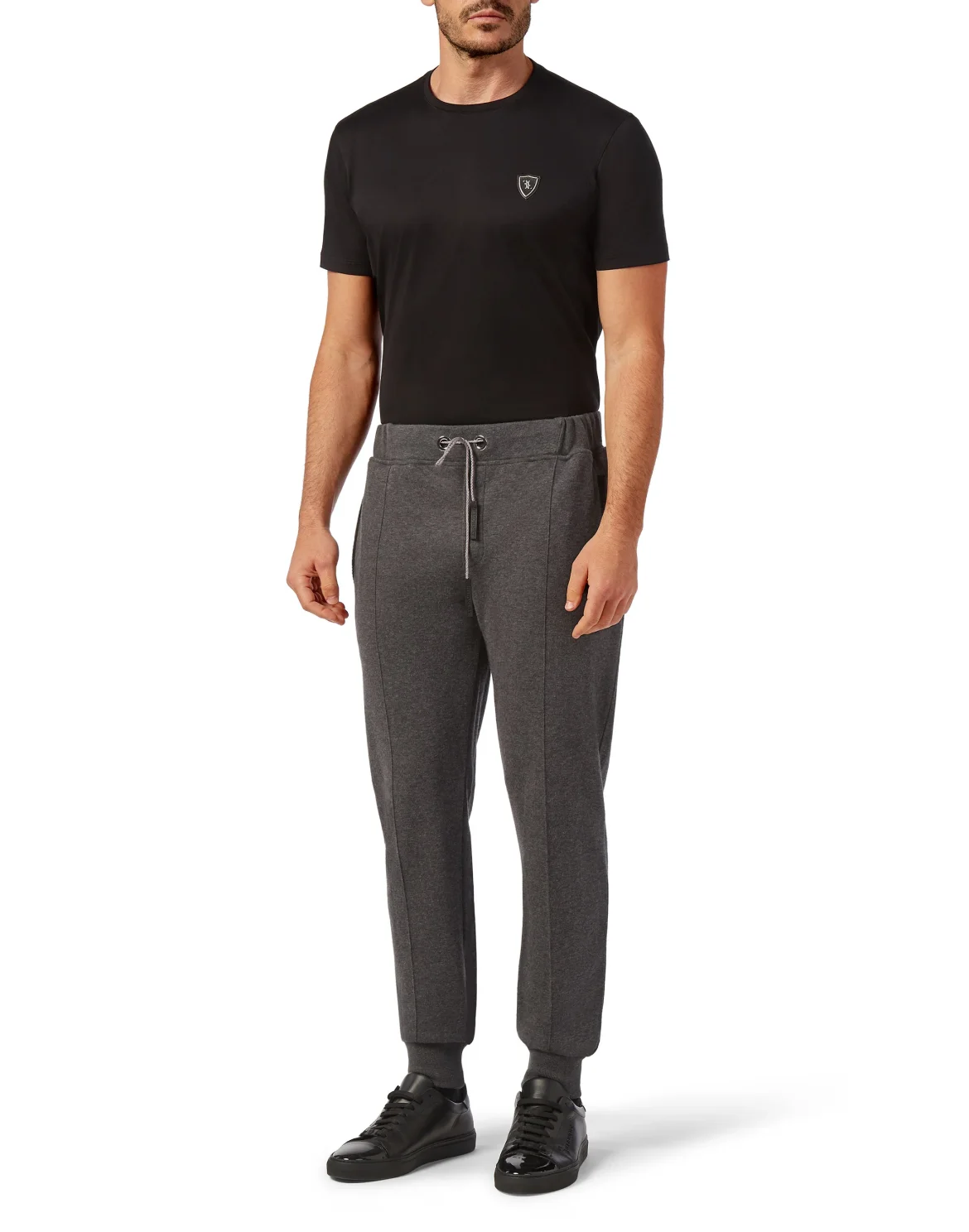 Wool and Cashmere Trousers Elaphe insert, цвет: Серый