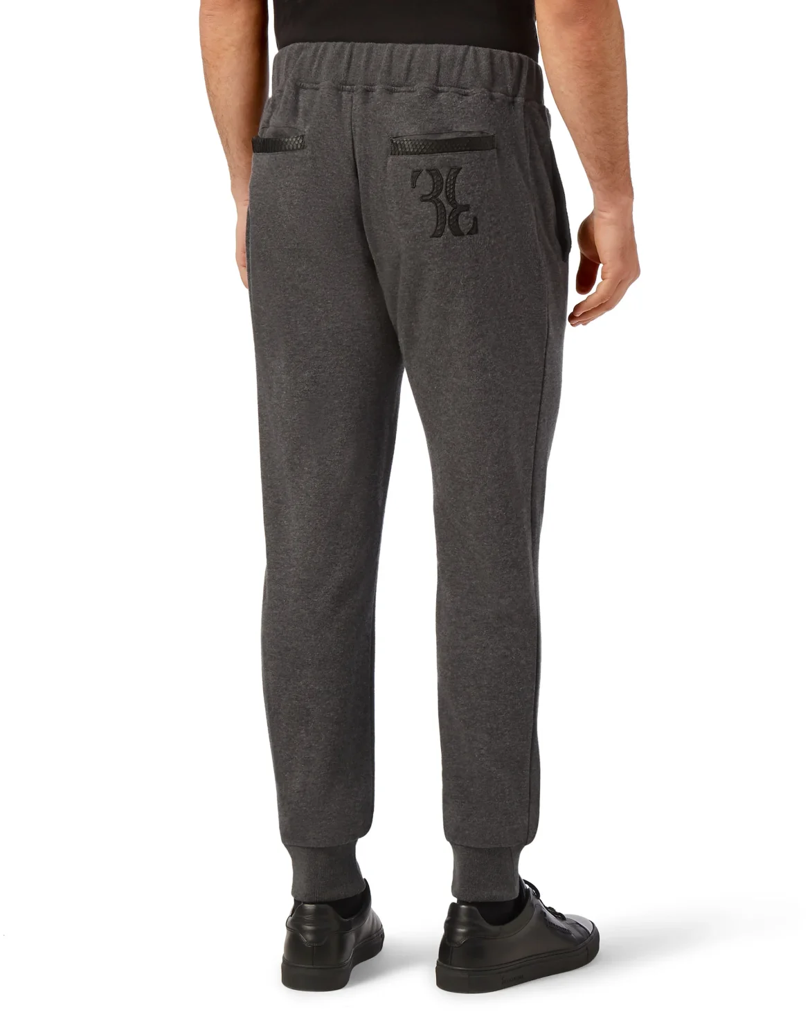 Wool and Cashmere Trousers Elaphe insert, цвет: Серый