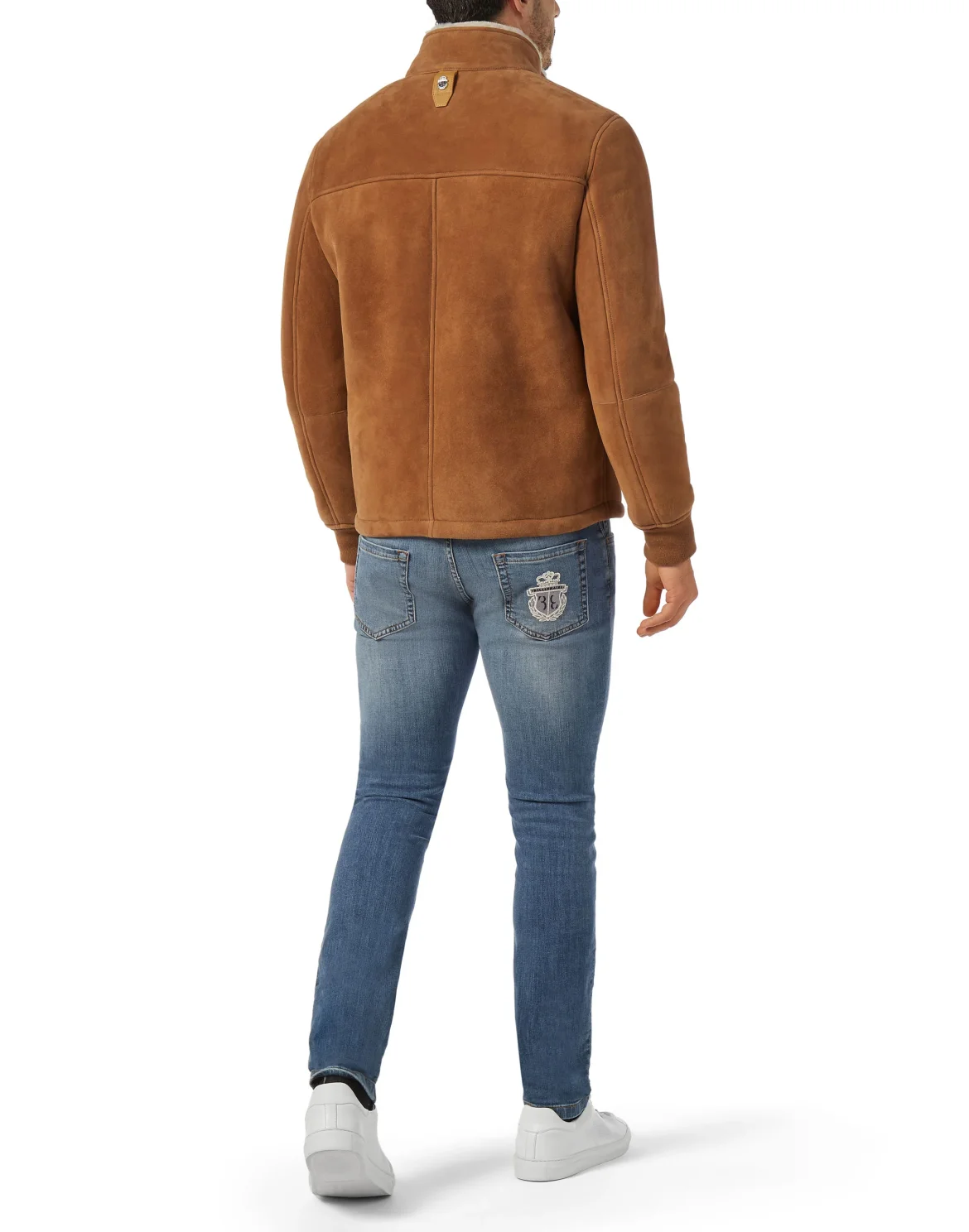 Shearling Jacket Crest, цвет: Коричневый